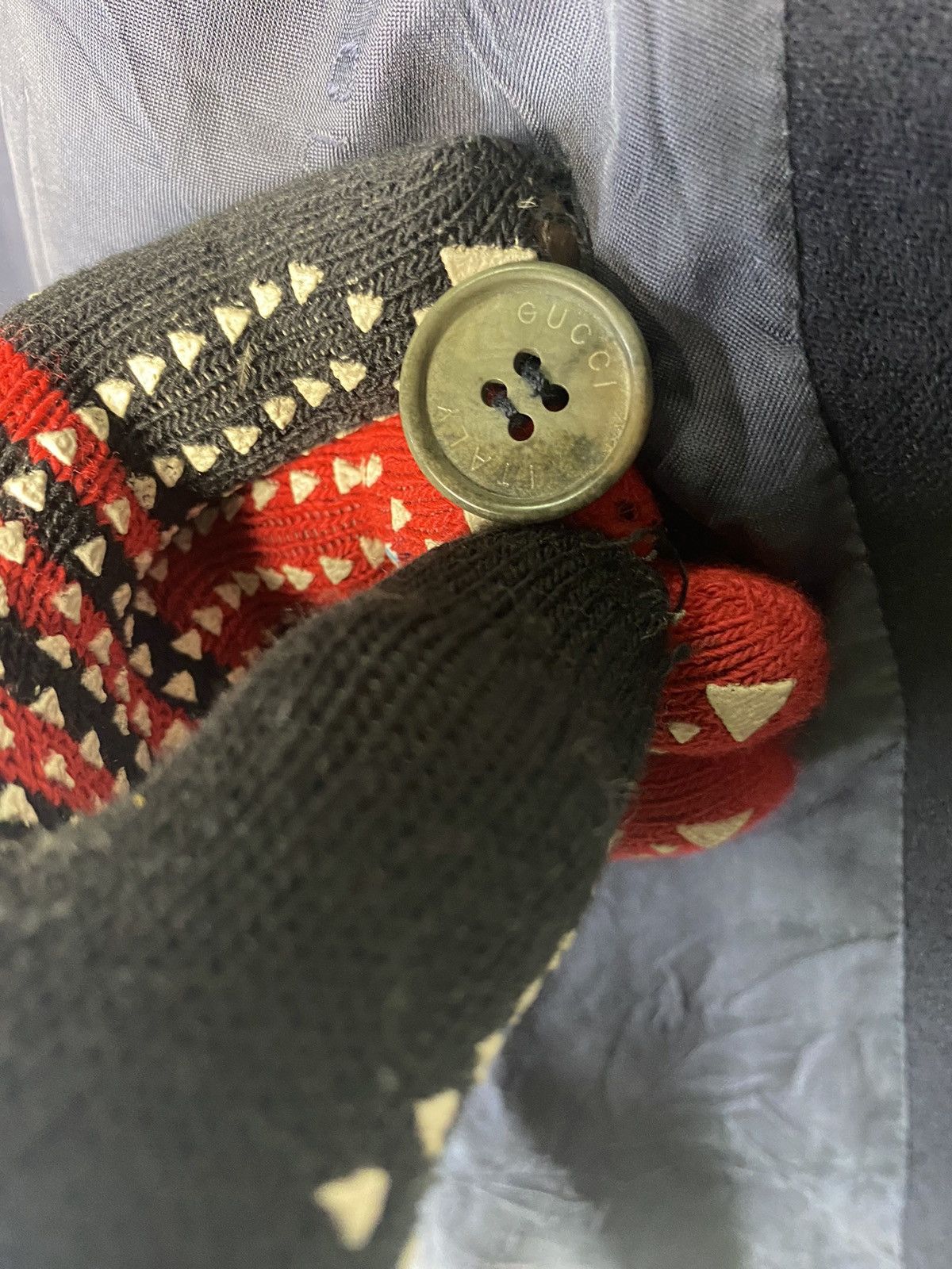 Gucci VINTAGE GUCCI WOOL BLAZER JACKET Size 50S - 10 Thumbnail