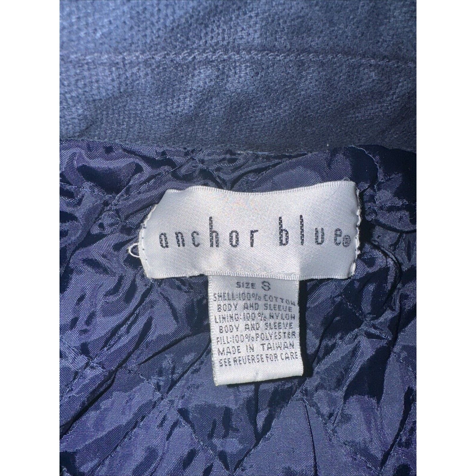Anchor Blue Vintage Anchor Blue Workwear Jacket Blue Small 24x28 Size US S / EU 44-46 / 1 - 4 Thumbnail