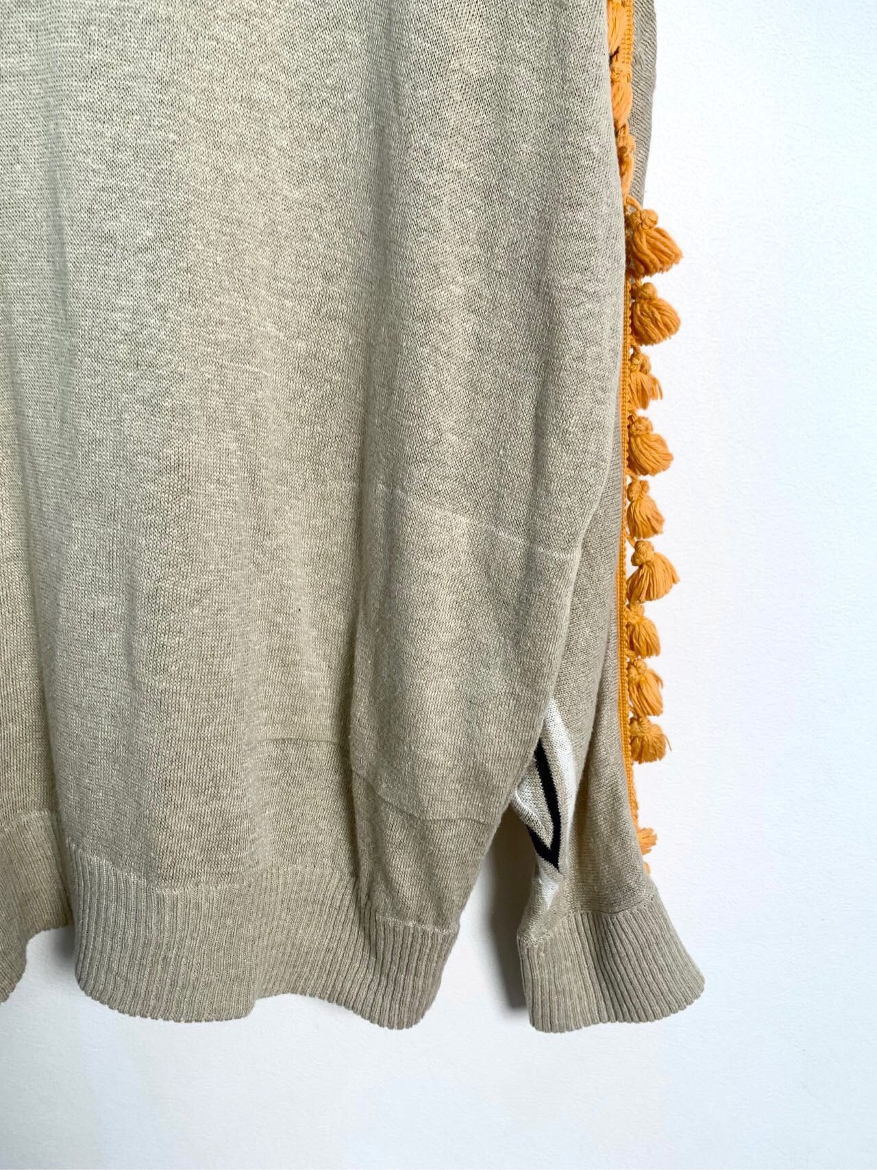 Loewe Loewe Patterned Jacquard Crew Neck Long Sleeve Knit Sweater Size XS / US 0-2 / IT 36-38 - 4 Thumbnail