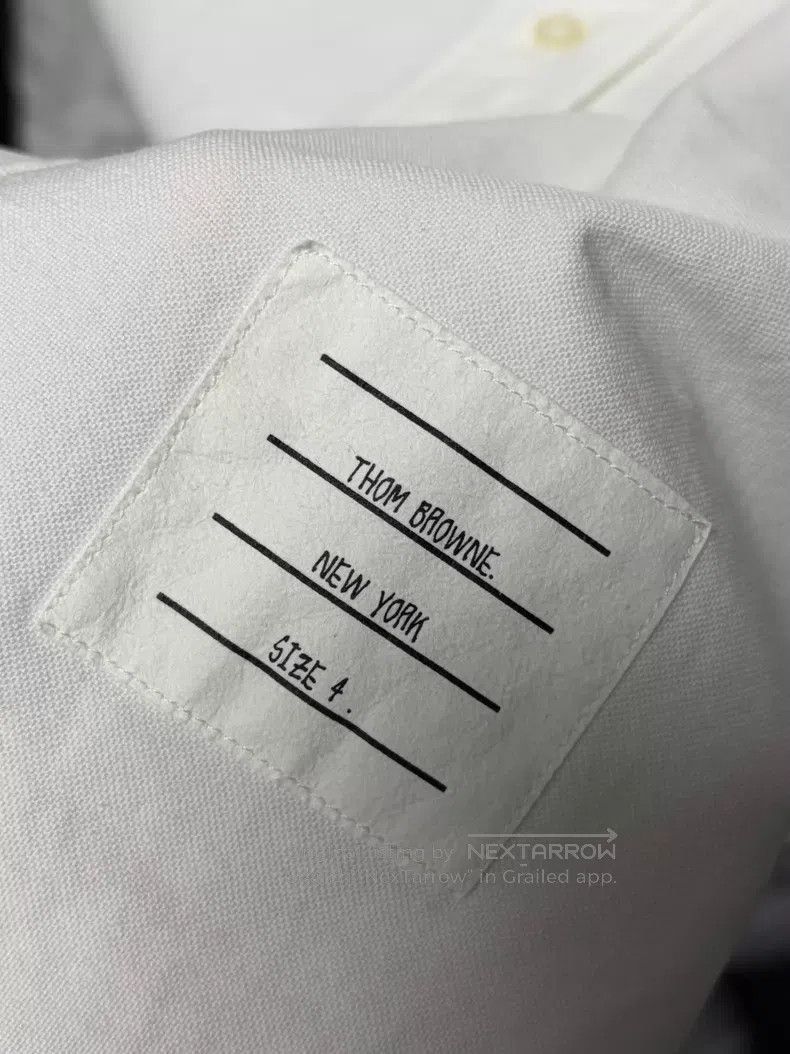 Thom Browne Thom Browne White Shirt Size US XL / EU 56 / 4 - 4 Thumbnail