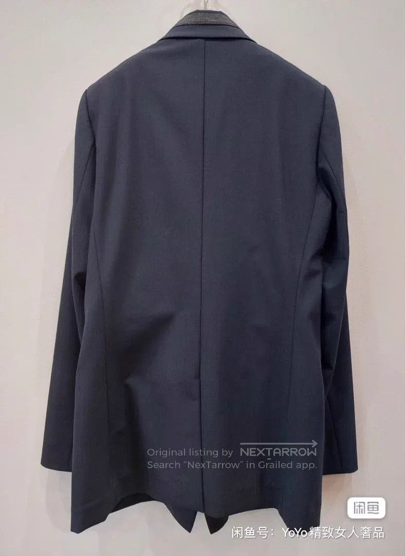 Brunello Cucinelli brunello cucinelli Pearl chain wool blazer Size S / US 4 / IT 40 - 4 Thumbnail