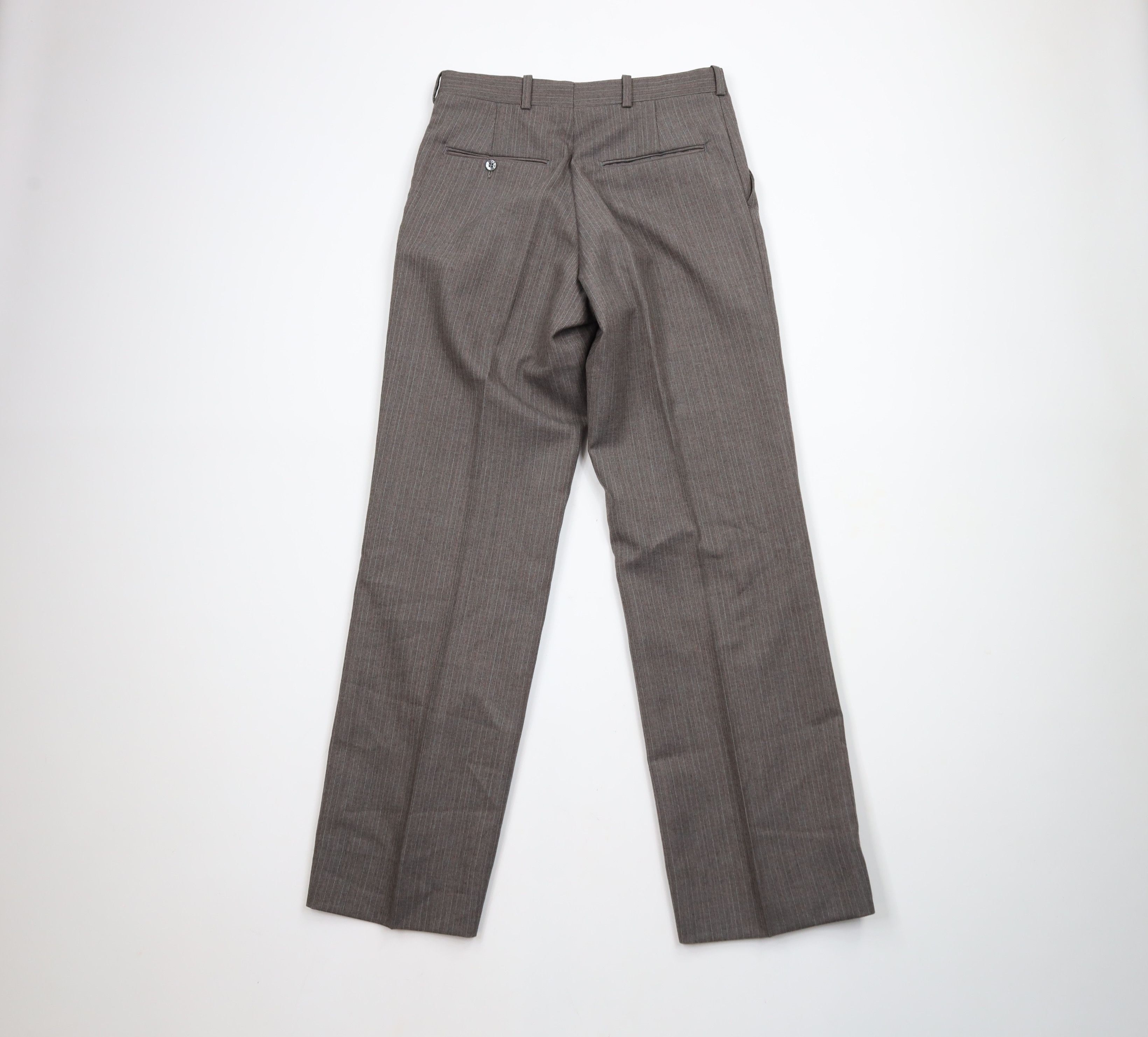 Vintage Vintage 70s Streetwear Pinstriped Wide Leg Flared Pants Size 28" / US 6 / IT 42 - 7 Thumbnail