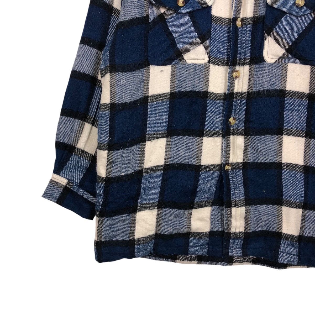 Flannel × Japanese Brand × Vintage 📌Vintage Flannel Wool Jacket Teddy Links Issey Miyake Size US M / EU 48-50 / 2 - 5 Thumbnail
