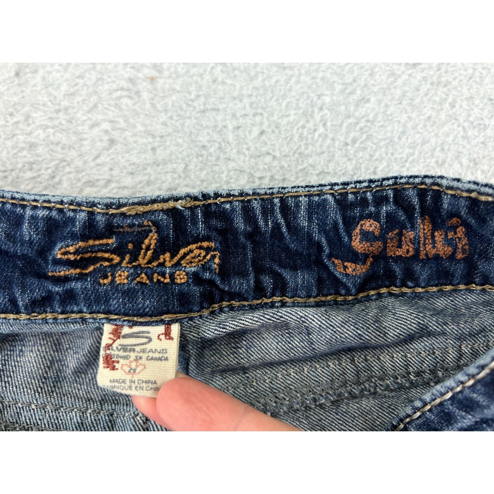 Silver Jeans Co. VINTAGE Silver Jeans Jeans Blue 26 Womens Bootcut Denim Cotton Blend 5-Pocket Size 26" / US 2 / IT 38 - 4 Thumbnail
