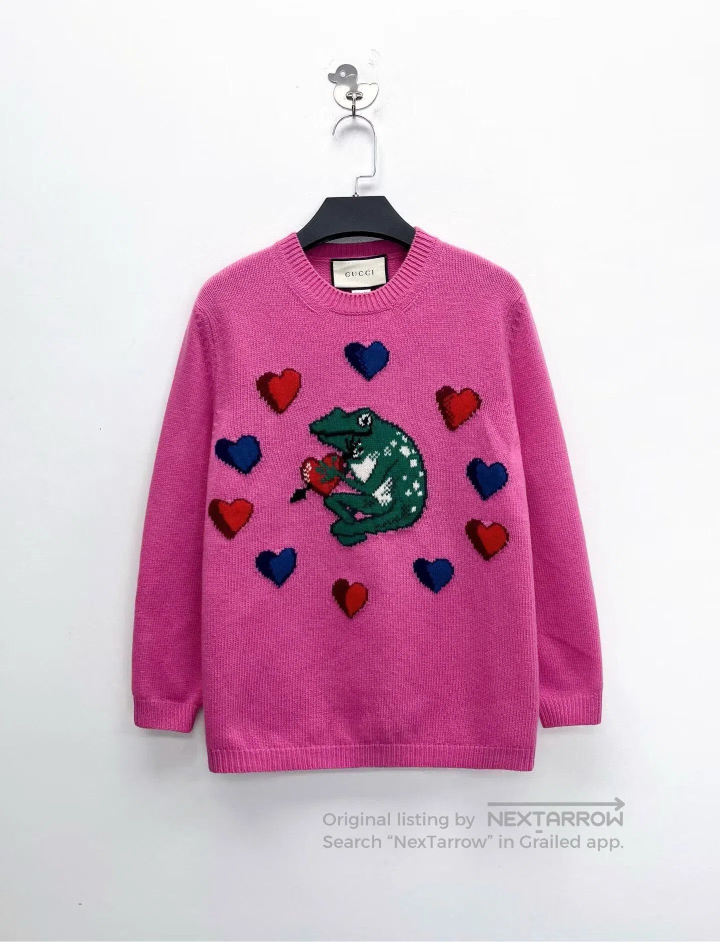 Gucci Gucci Limited Pink 25 Logo Knit Sweater. Size XXS / US 00 / IT 34 - 1 Thumbnail