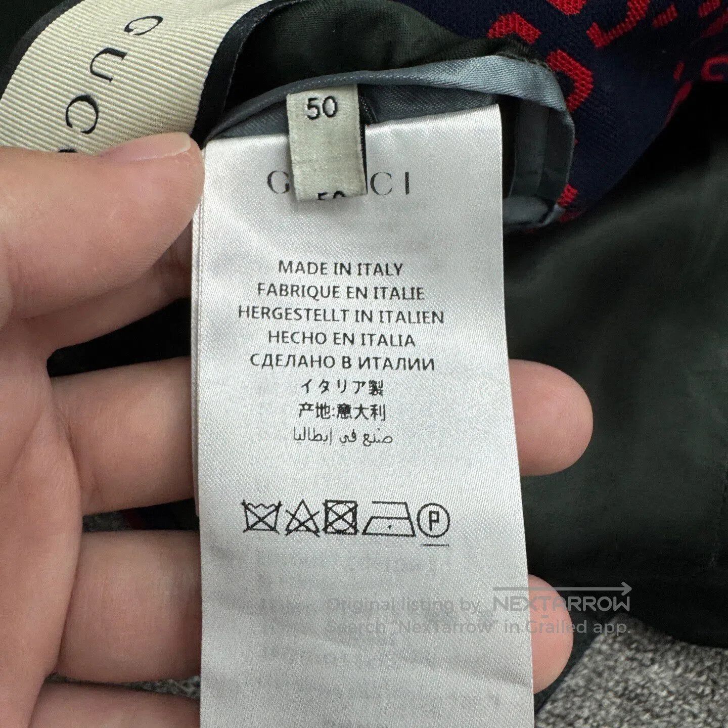 Gucci Guicci Double-G full-print suit jacket| Size 50R - 5 Thumbnail