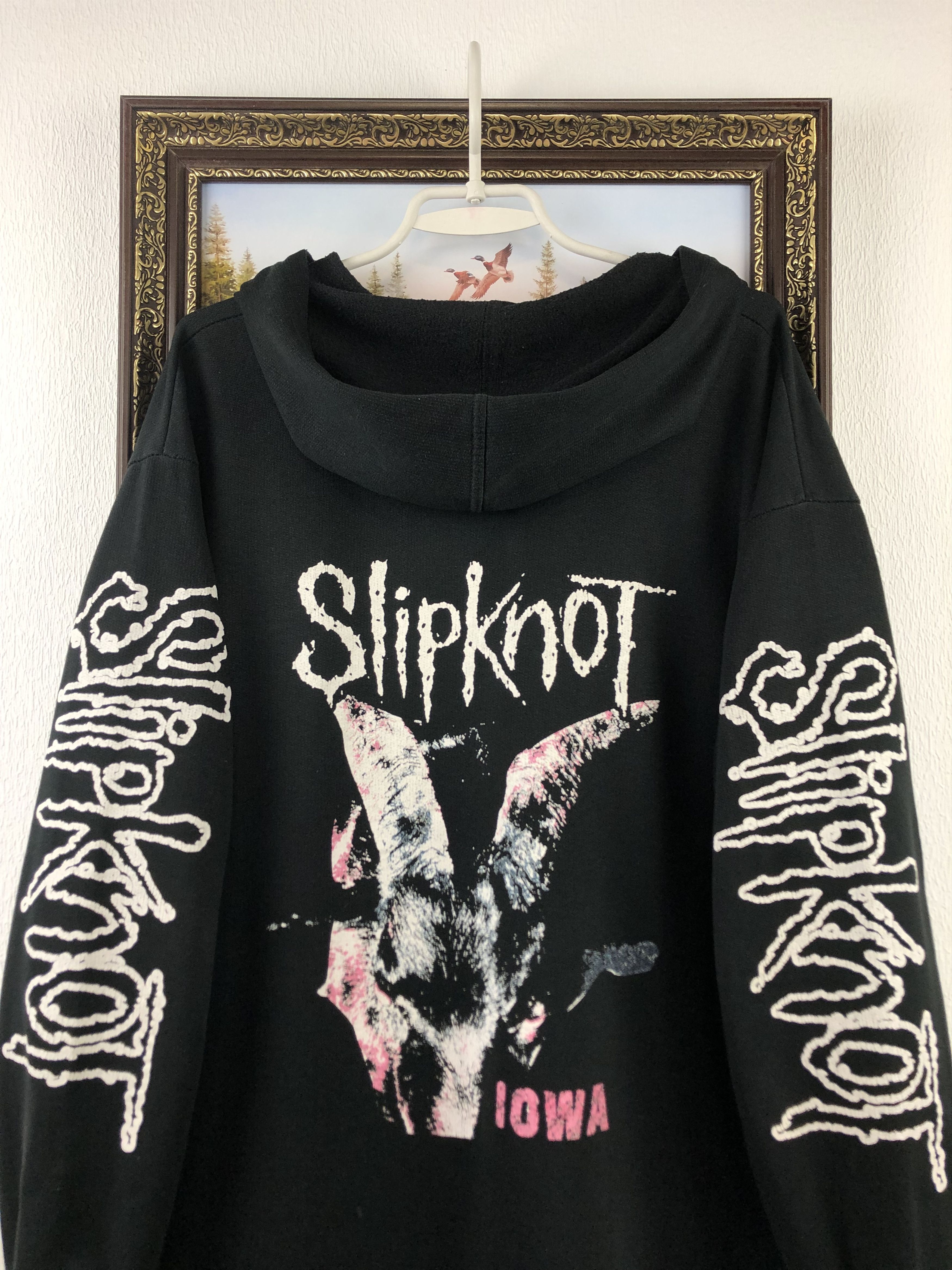 Band Tees × Vintage Vintage 2001 Slipknot IOWA Hoodie Very Rare Rock Band Over Size US XL / EU 56 / 4 - 2 Thumbnail