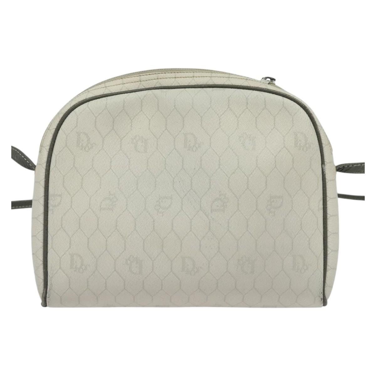 Dior DIOR Honeycomb Canvas Shoulder Bag Pvc White Gold Size ONE SIZE - 3 Thumbnail