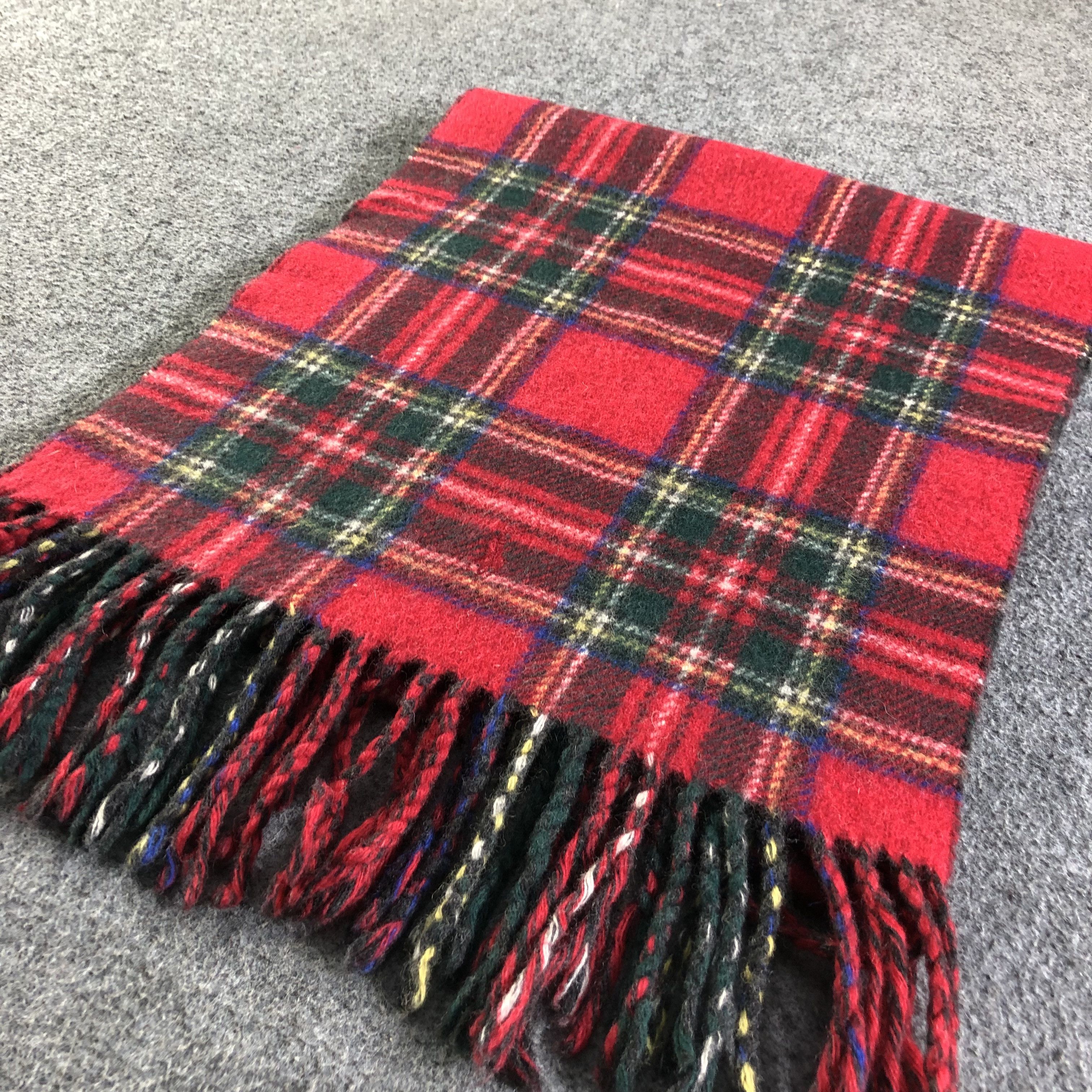 Polo Ralph Lauren Polo Ralph Lauren Tartan Wool Scarf Muffler Neckwear V2105 Size ONE SIZE - 4 Thumbnail