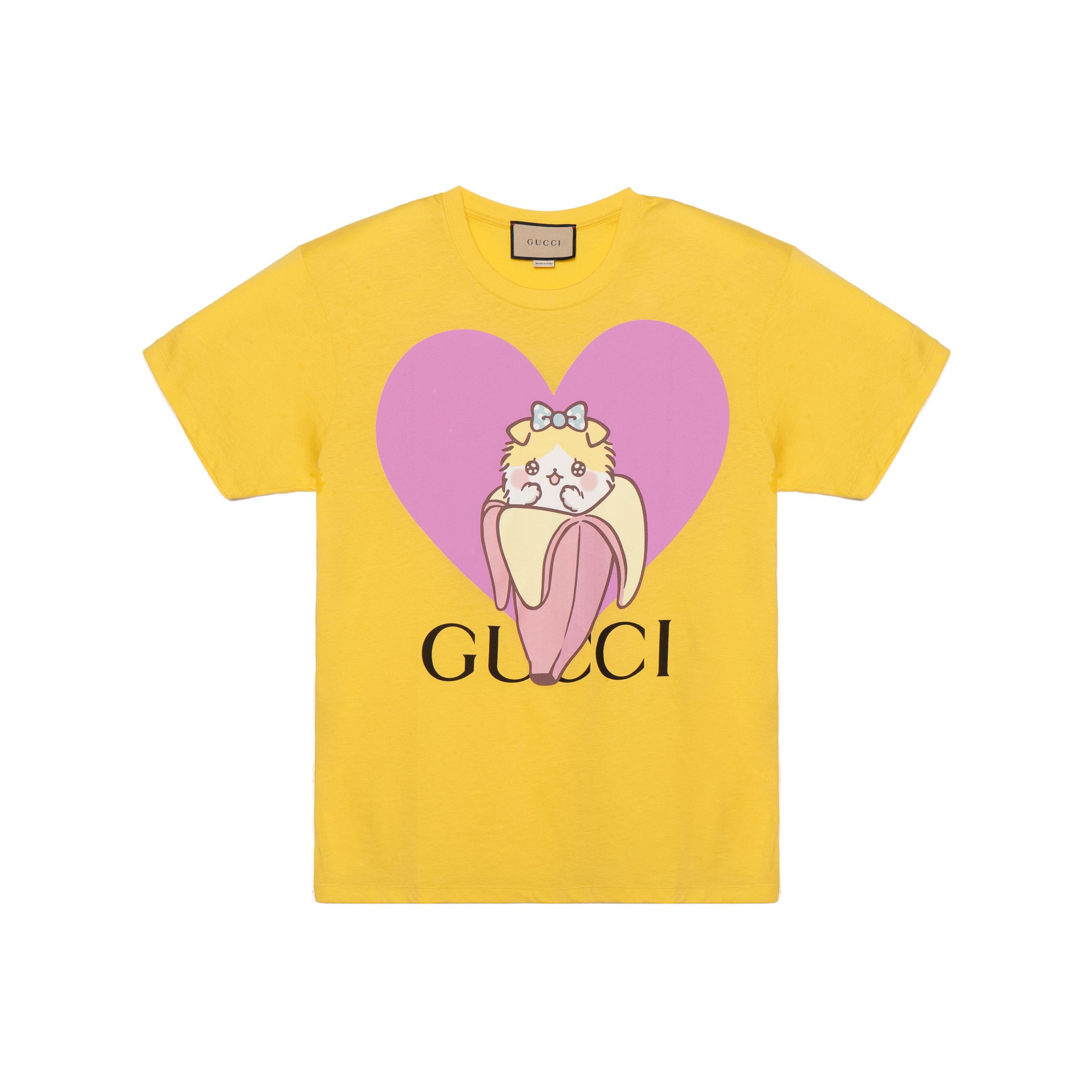 Gucci Gucci Banana Cat Print T-Shirt Size L Size US L / EU 52-54 / 3 - 1 Thumbnail