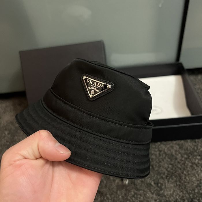 Prada bucket hat online grailed