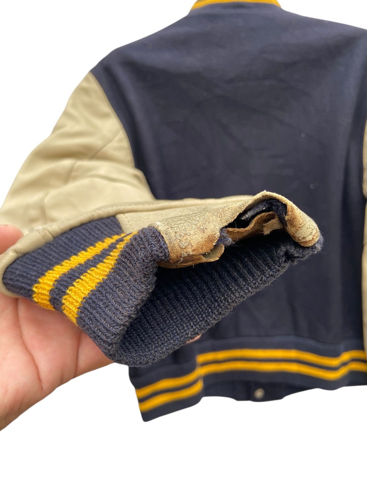 Golden Bear Vintage Golden Bear Varsity Letterman Jacket Size US L / EU 52-54 / 3 - 3 Thumbnail