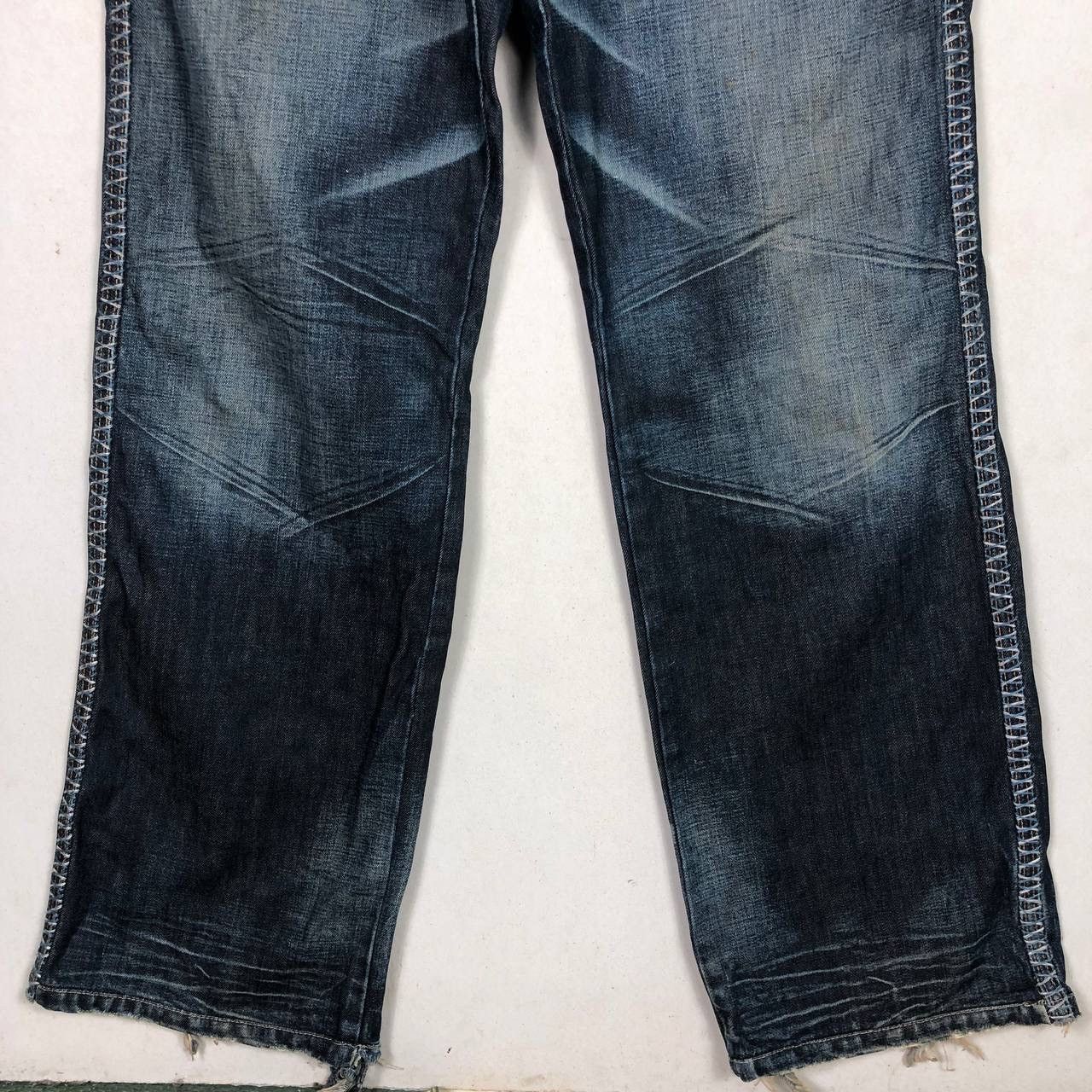 If Six Was Nine × Marithe + Francois Girbaud 2000s Marithe Francois Girbaud Distresses Ripped Jeans Size US 36 / EU 52 - 8 Thumbnail