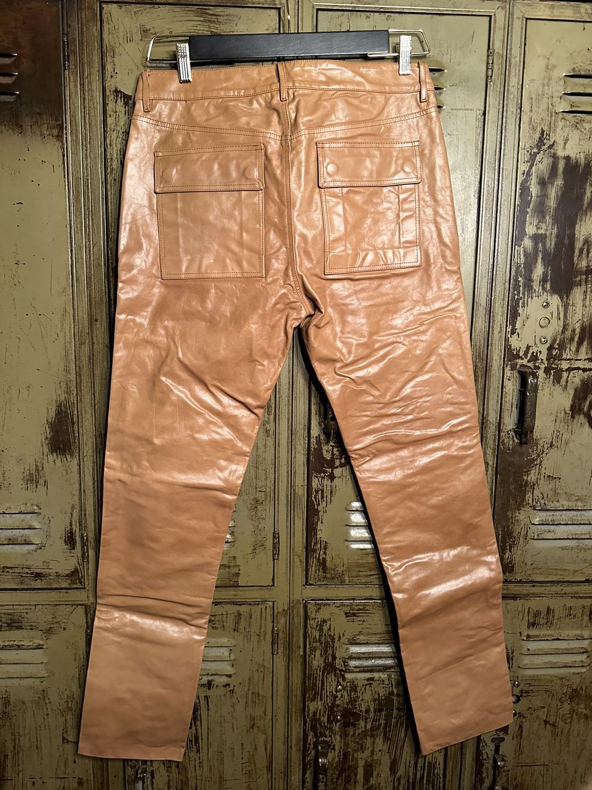 Rick Owens NWT Rick Owens Slim Fit Leather Pant Size US 34 / EU 50 - 5 Thumbnail