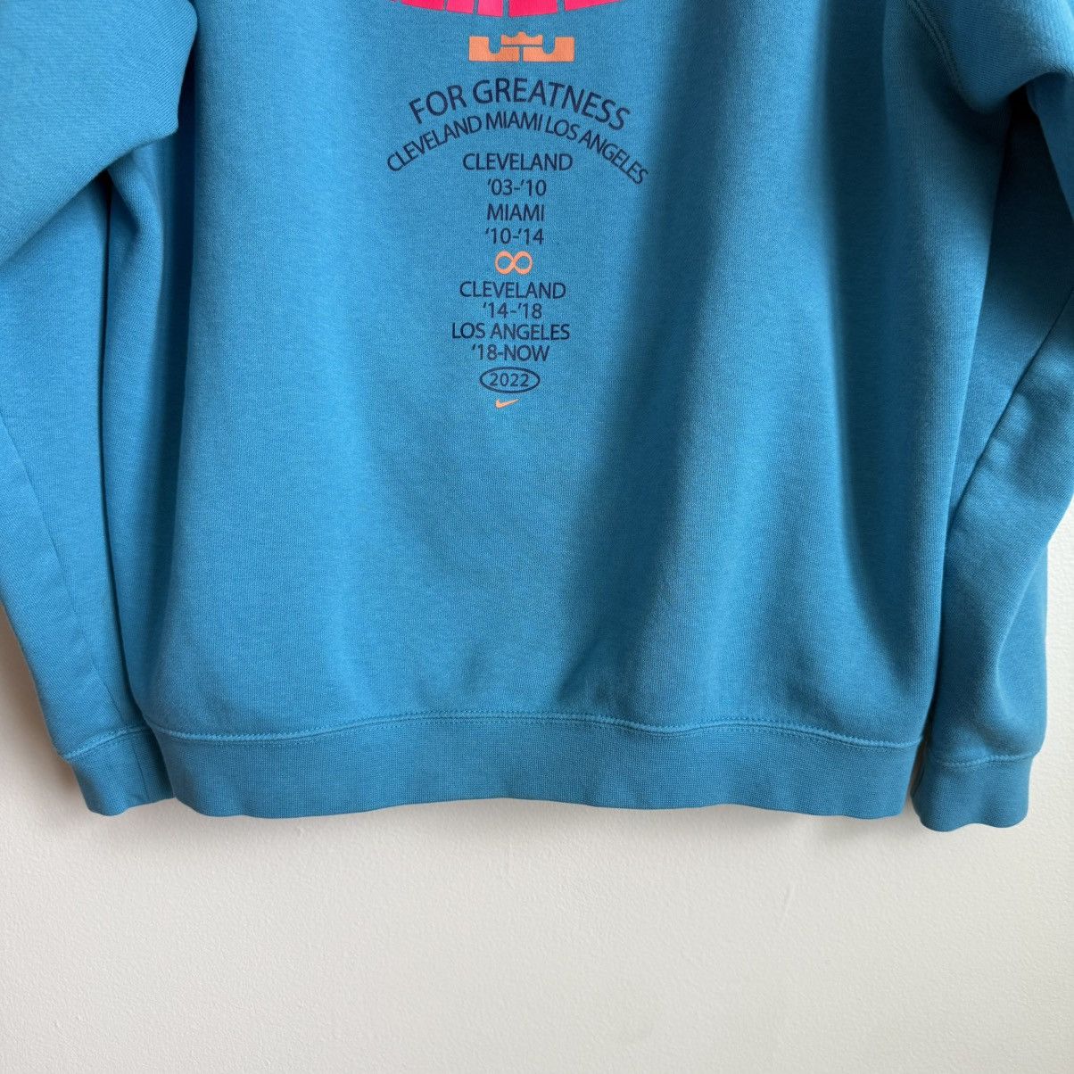 Nike Nike Lebron Men’s Hoodie Blue Pullover Strike Tour Graphic Size US M / EU 48-50 / 2 - 9 Thumbnail