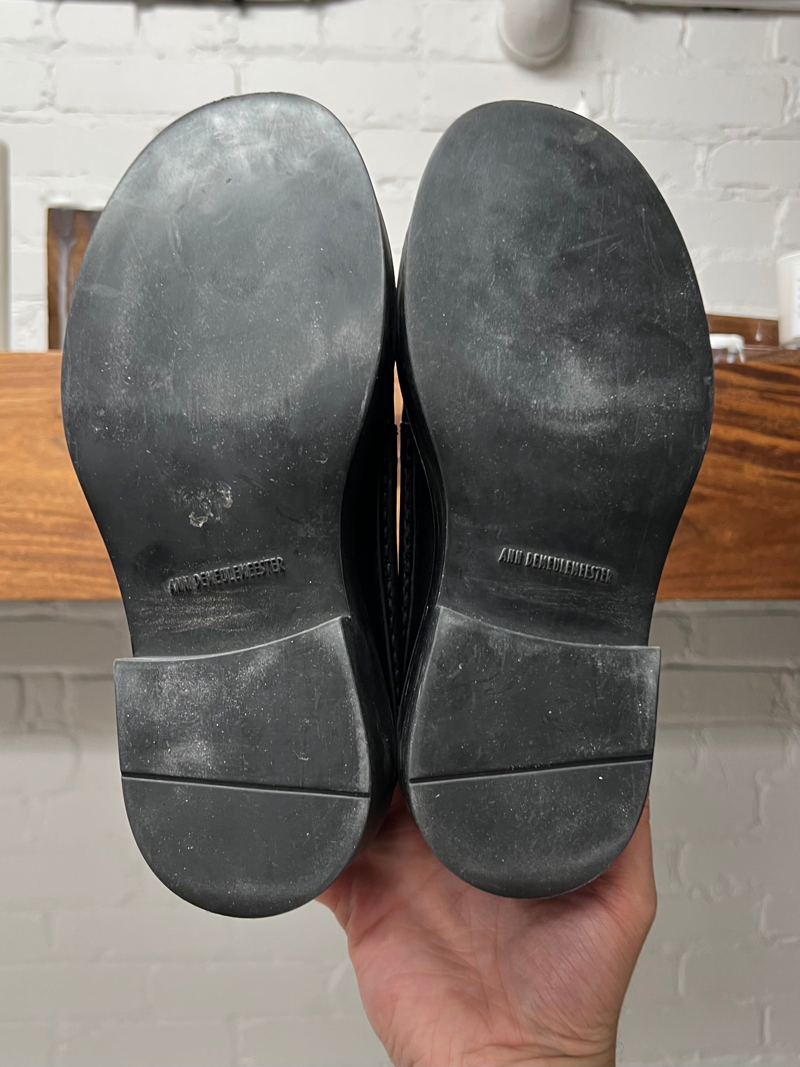 Ann Demeulemeester Ann Demeulemeester Black Leather Low-top Shoes Size US 5 / IT 35 - 4 Thumbnail