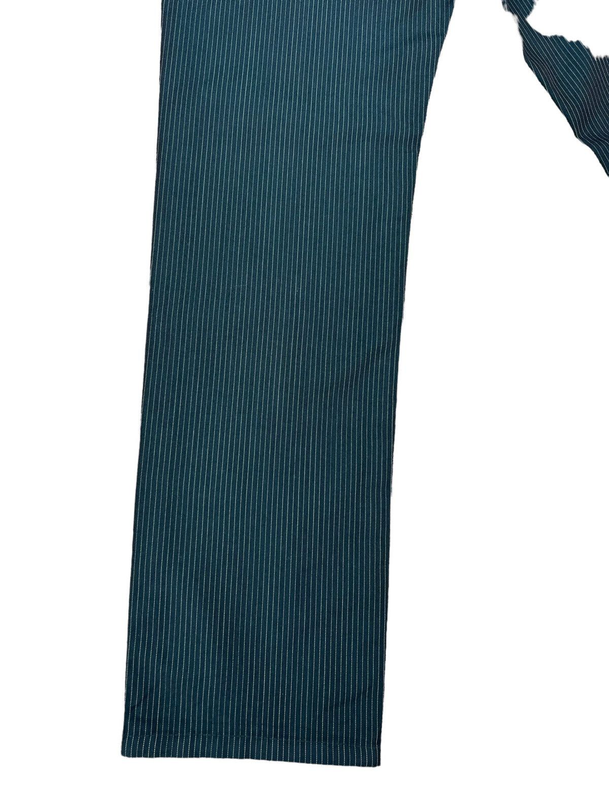 Vintage Paul Smith Jeans Shiny Dark Green Striped Pant Size US 28 / EU 44 - 13 Thumbnail