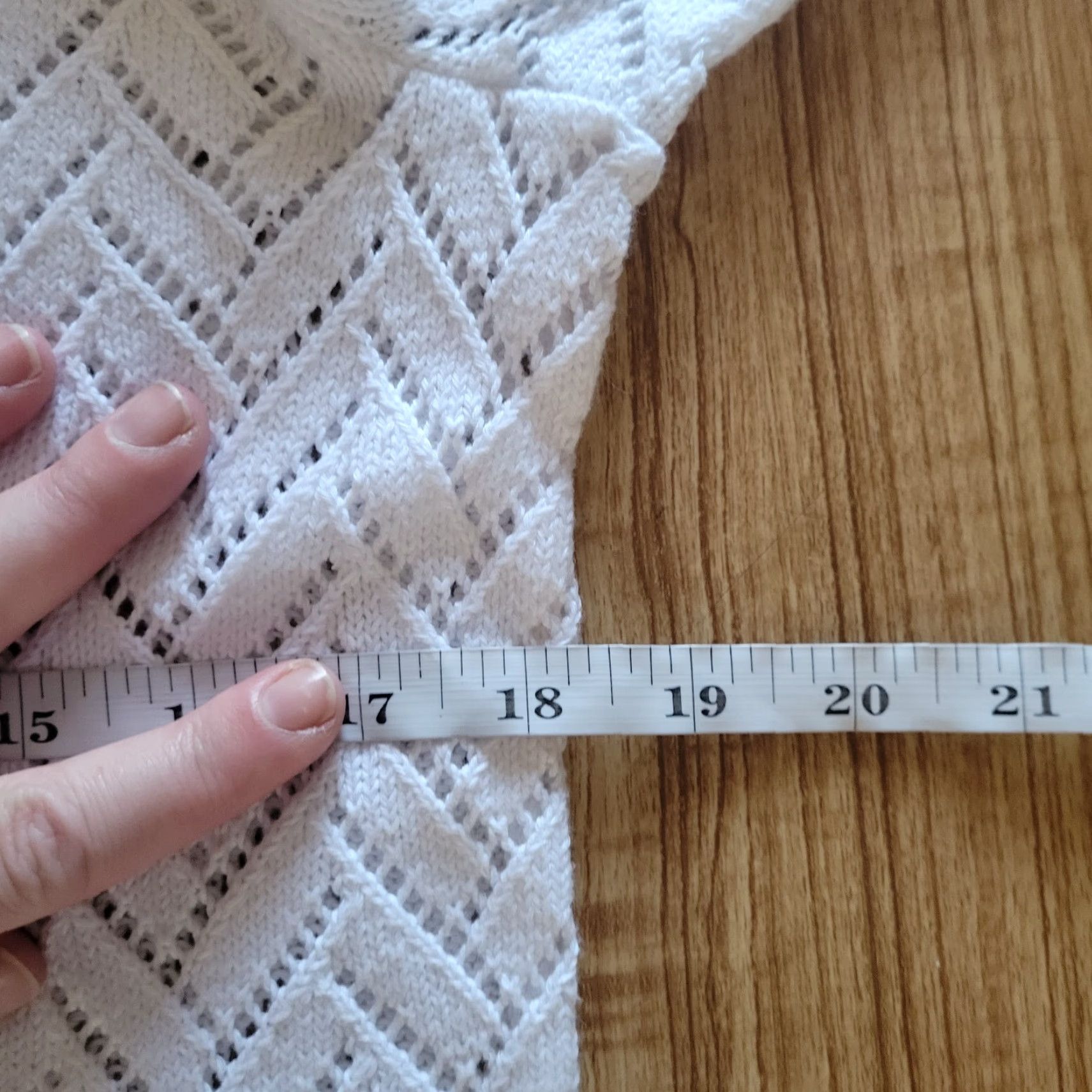 Talbots Talbots Sweater Knit Top Womens Large Petite White Open Knit Crochet Linen Basic Shirt Size L / US 10 / IT 46 - 7 Thumbnail