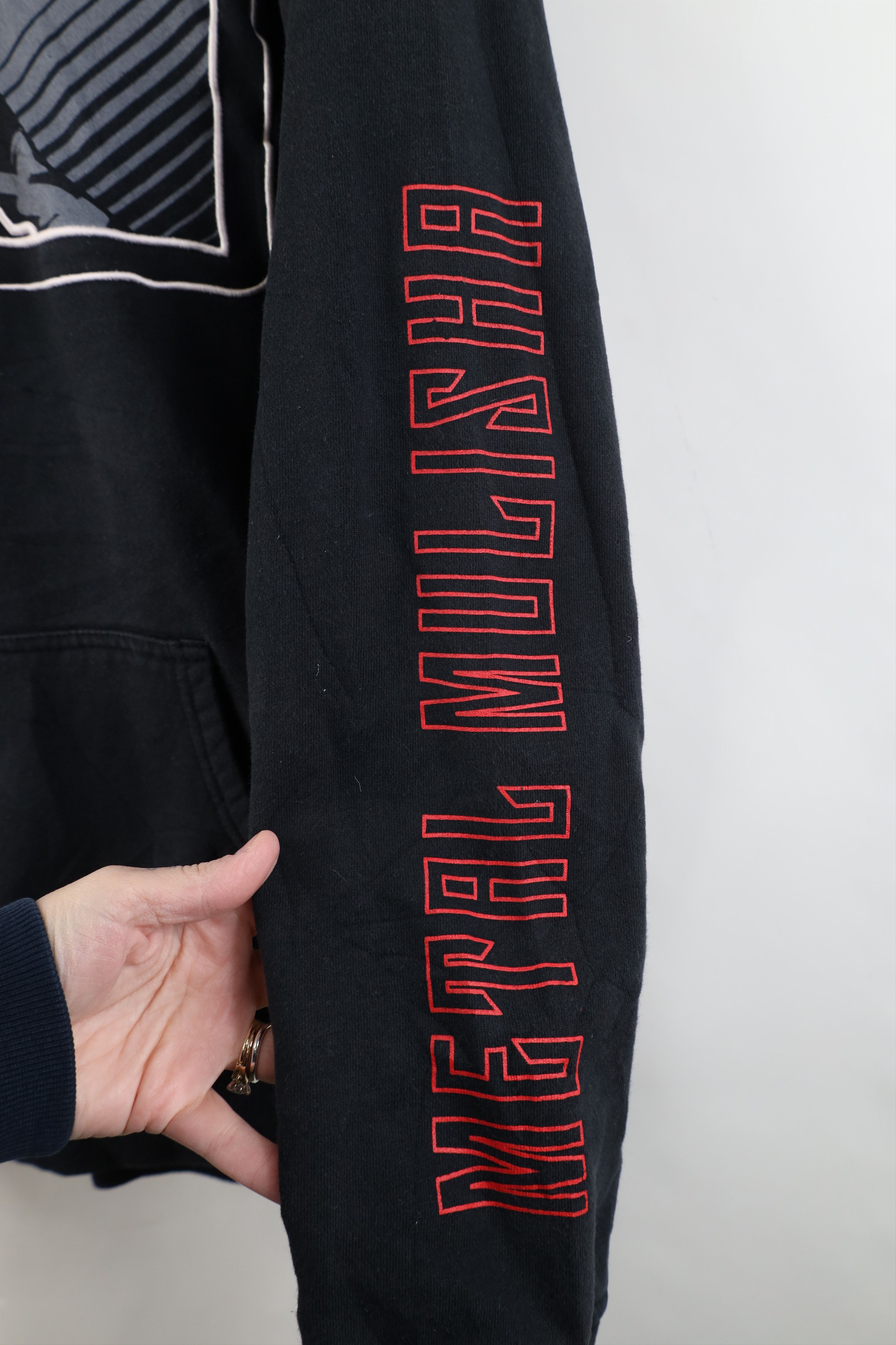 Vintage Vintage Metal Mulisha Spell Out Army Skull Hoodie Sweatshirt Size US XXL / EU 58 / 5 - 4 Thumbnail
