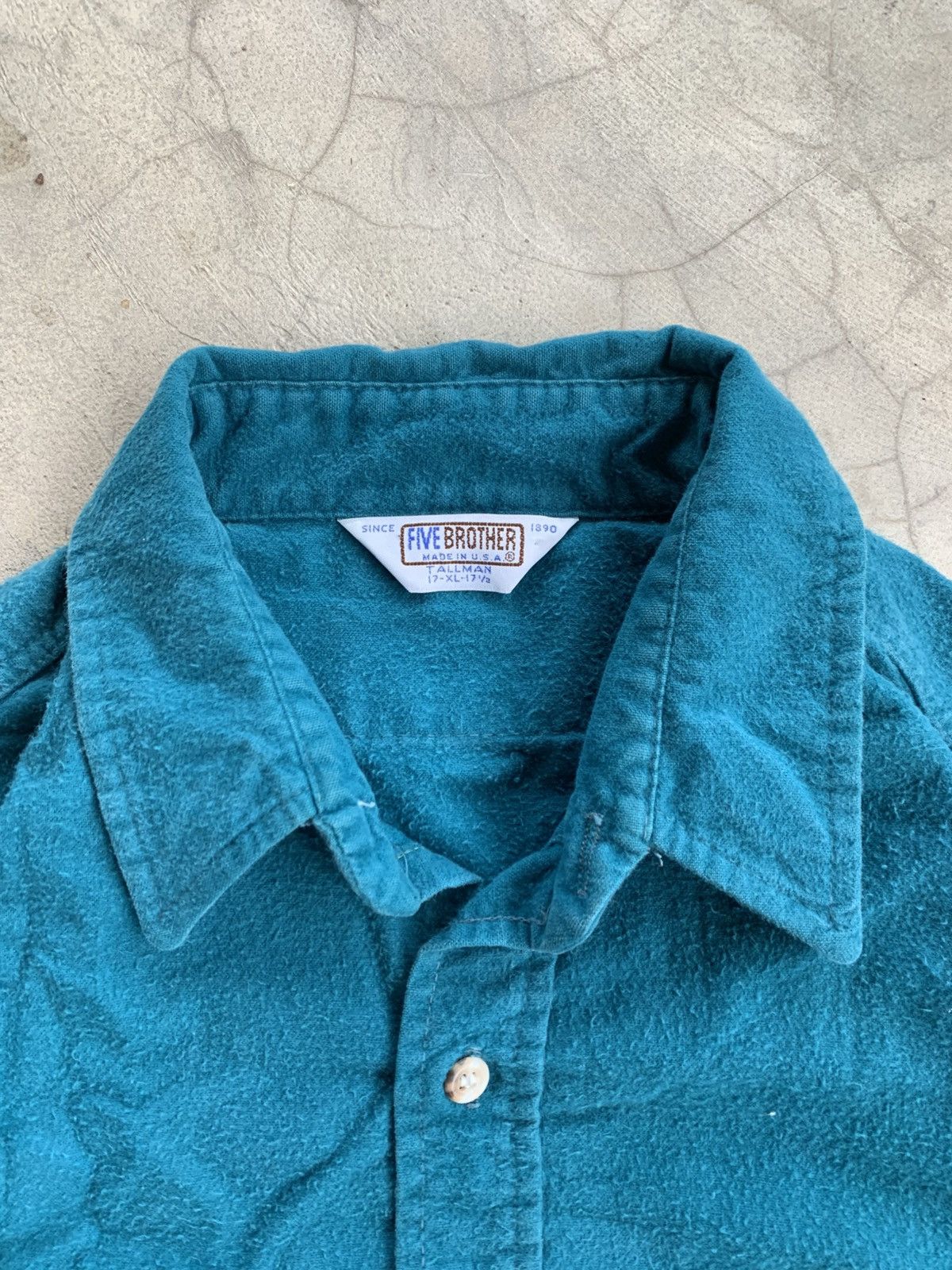 Vintage Cropped button up shirt double pocket fivebrother boxy Size US L / EU 52-54 / 3 - 6 Thumbnail