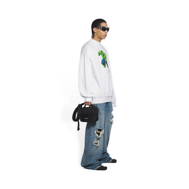 Balenciaga o1srvl11e0426 Size: OS / Army Pouch With Strap in Black Size ONE SIZE - 2 Thumbnail