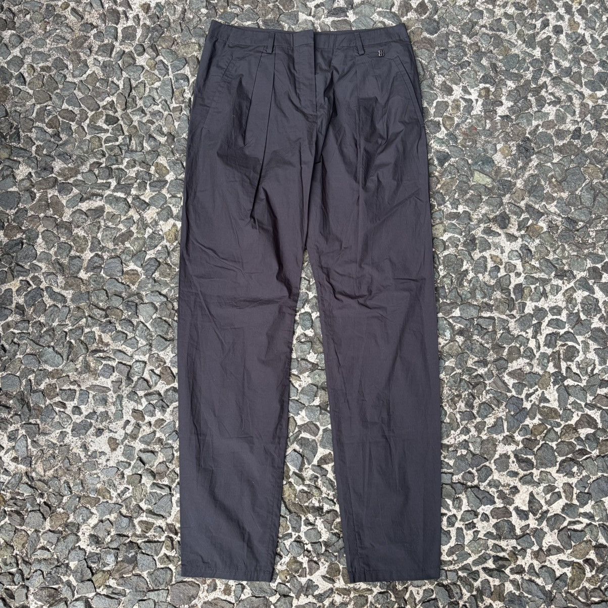 Balenciaga Balenciaga Pleated Metal Logo Pants Size 32" / US 10 / IT 46 - 1 Thumbnail