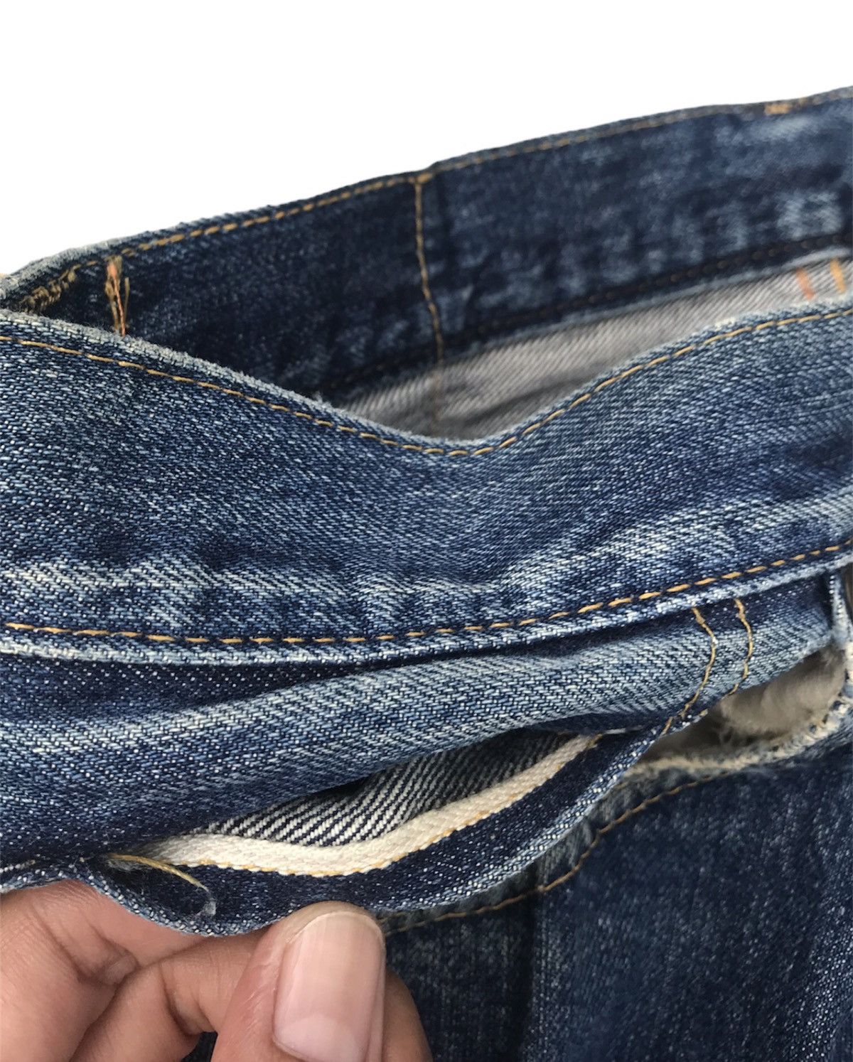 Levi's Vintage Clothing 501XX Big E LVC Laurel Leaf Donut Button Denim Size US 30 / EU 46 - 9 Thumbnail