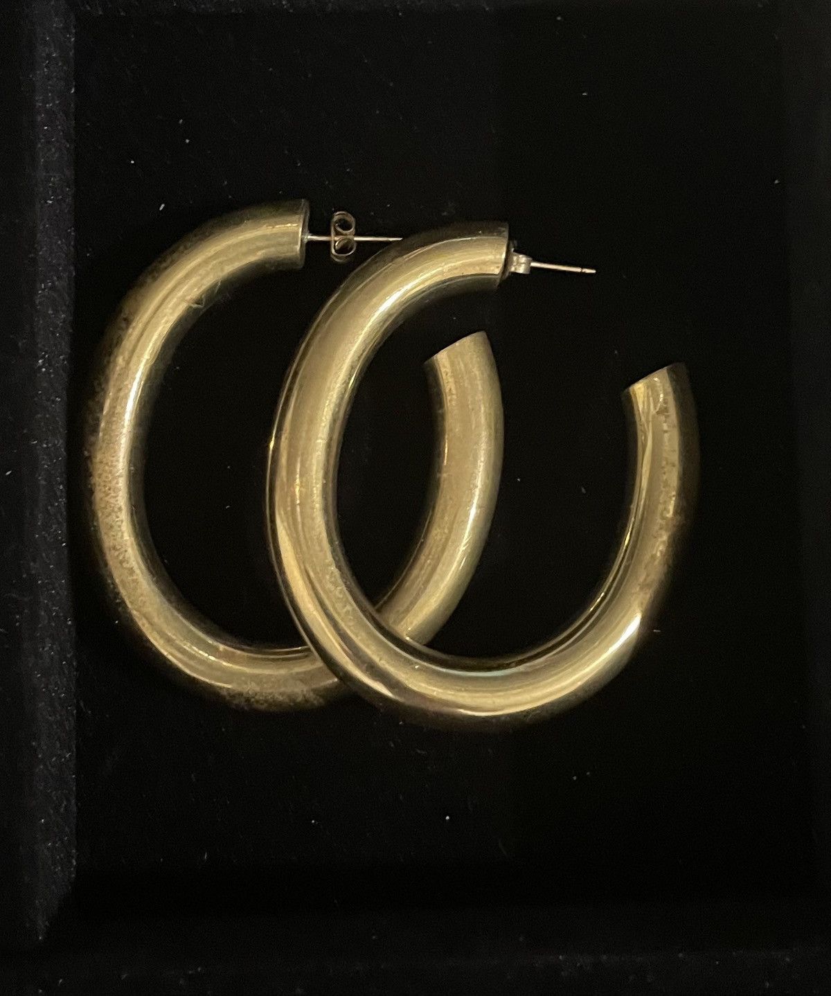 Laura Lombardi Laura Lombardi Brass Large Hoop Earrings Size ONE SIZE - 1 Preview