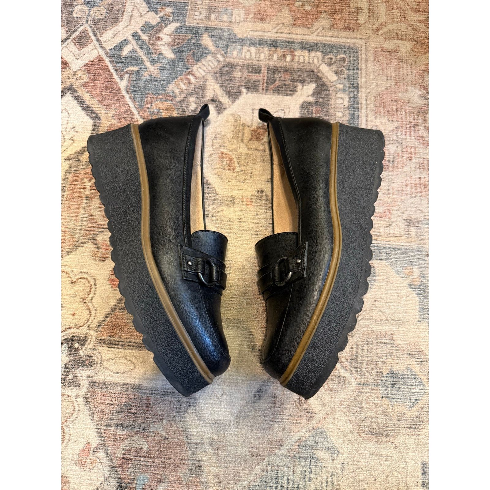 Naturalizer Naturalizer Joyla Slip On Loafer Black Shoes, Sz 9W, MP $120 Size US 9 / IT 39 - 1 Thumbnail