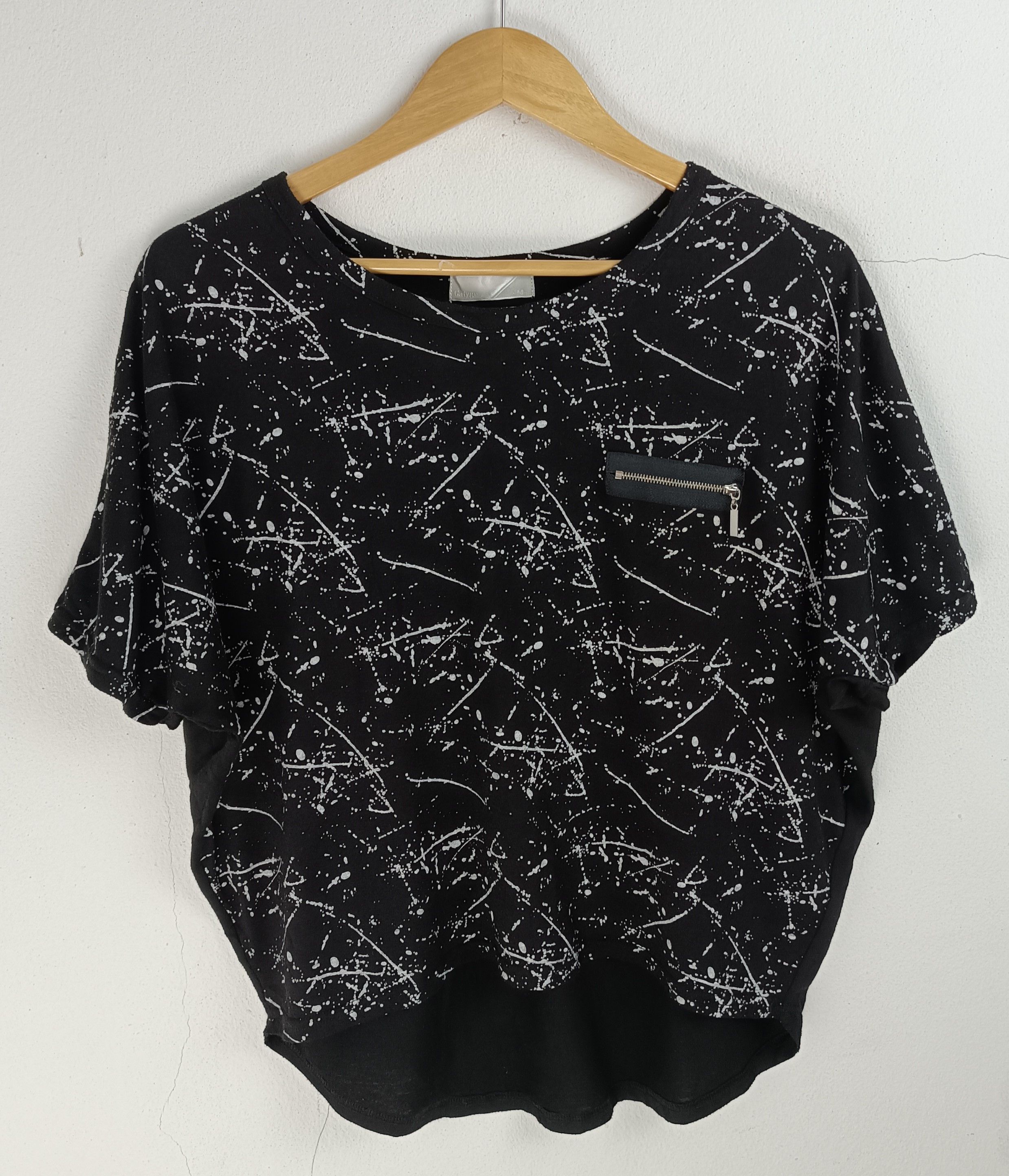 Japanese Brand VINTAGE PAINT SPLATTER ZIPPER OVERSIZE PUNK GRUNGE STYLE Size M / US 6-8 / IT 42-44 - 3 Thumbnail