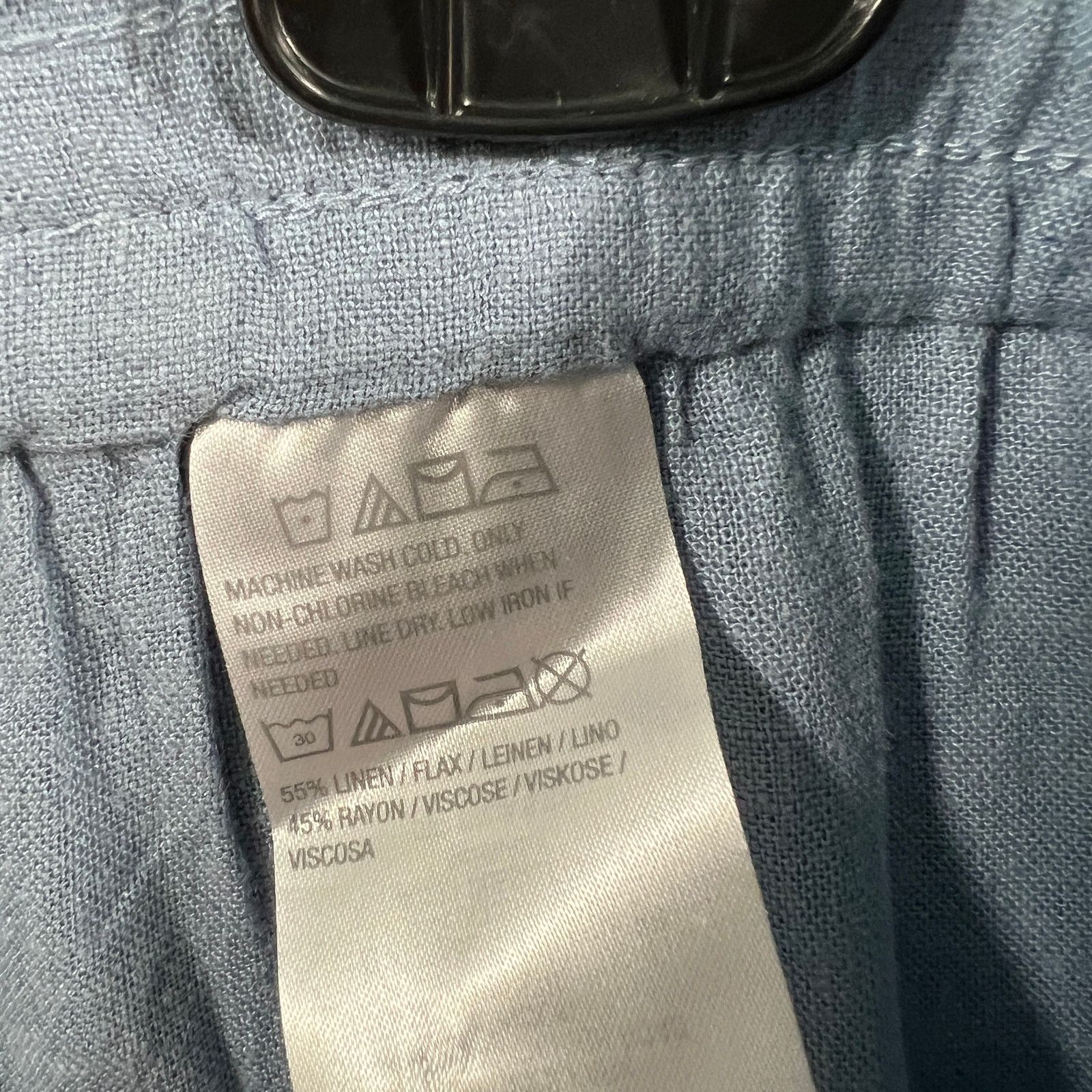 Other Susan Graver Pure Easy Linen Utility Crop Pant Faded Size 34" / US 12 / IT 48 - 7 Thumbnail