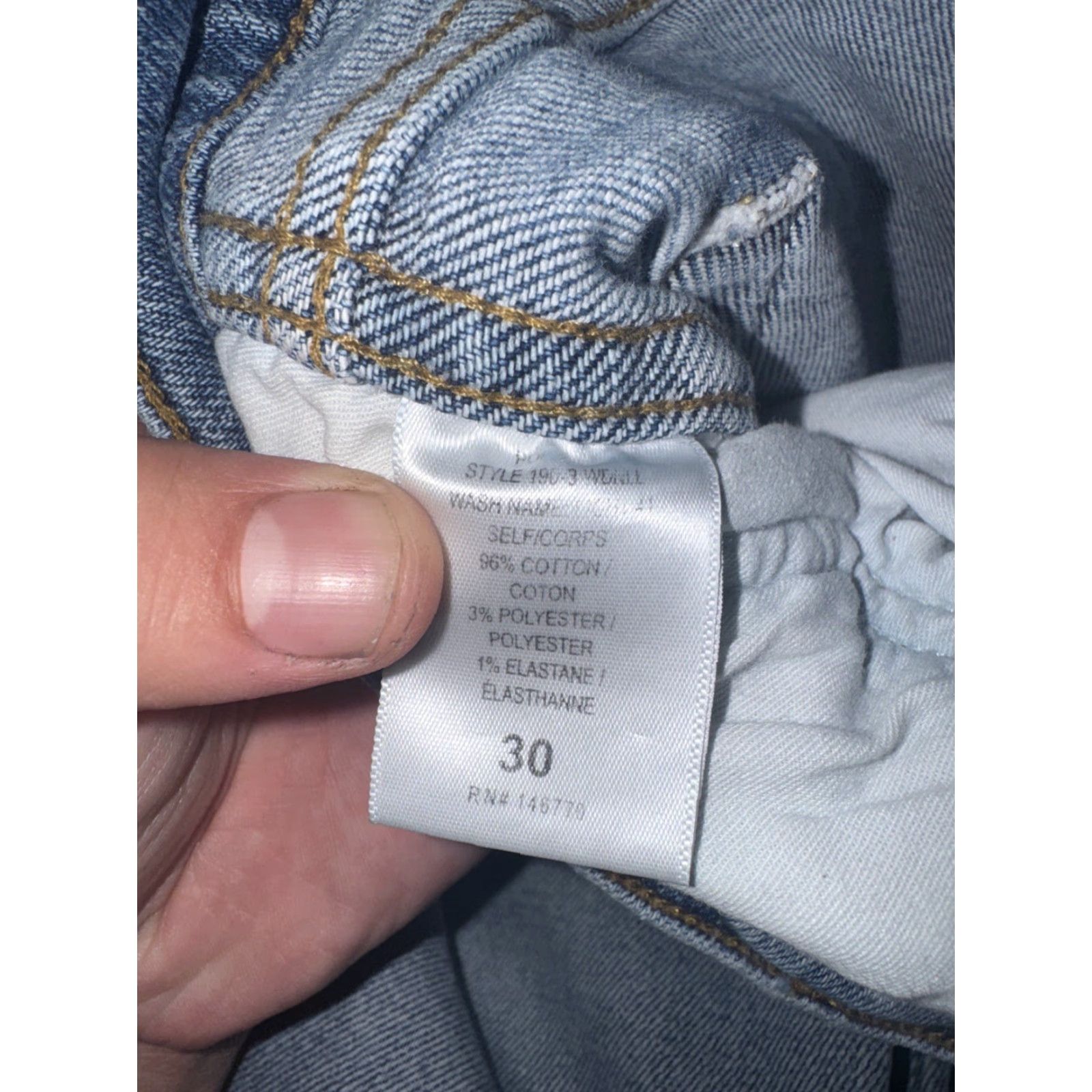 RE/DONE Re/Done Originals Jeans Women’s 30x32 Button Fly Distressed Denim Slim Skinny Blue Size 30" / US 8 / IT 44 - 6 Thumbnail