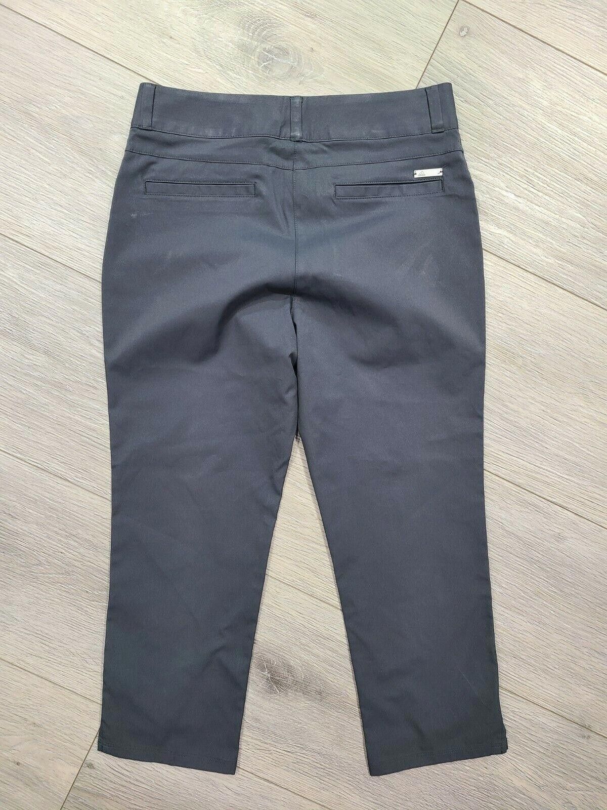 Adidas Adidas Capris Womens Size 2 Two Button Closure gray flat Size 26" / US 2 / IT 38 - 2 Thumbnail