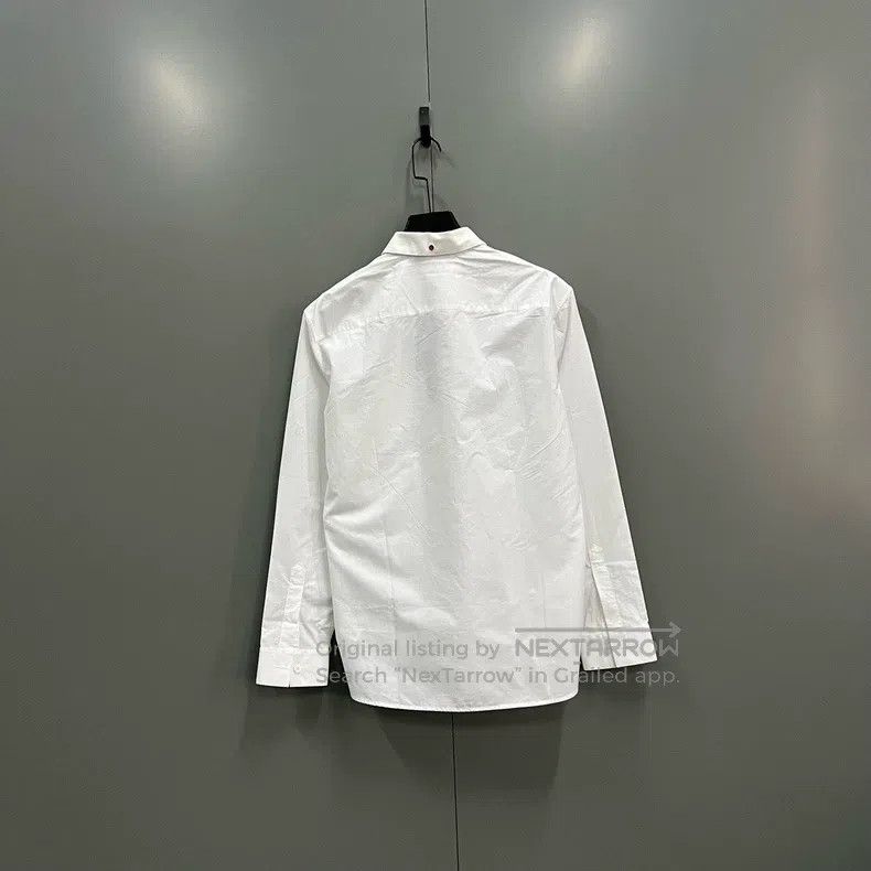 Givenchy Givenchy Size40 White pocket embroidered shirt Size US M / EU 48-50 / 2 - 2 Thumbnail