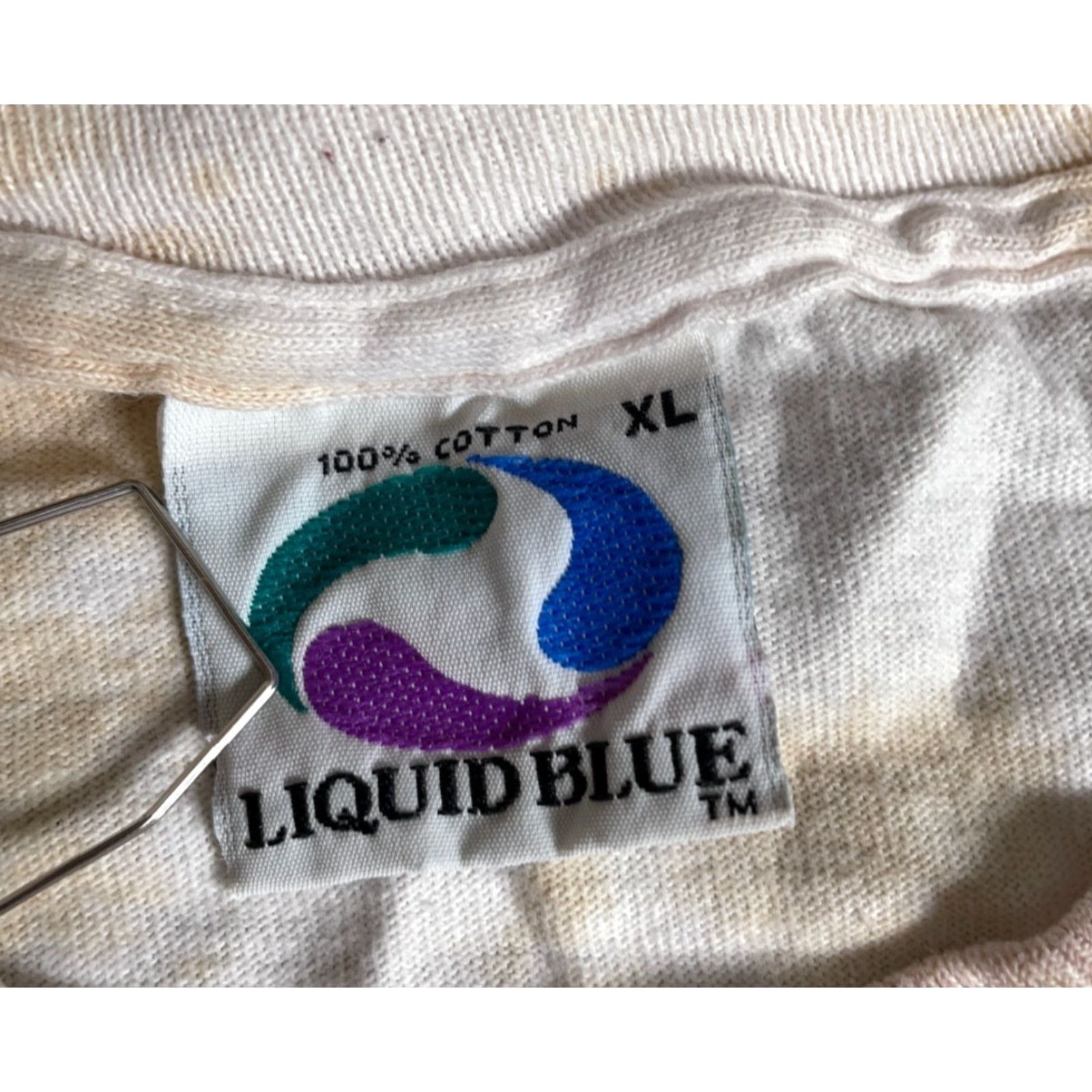 Liquid Blue VINTAGE Liquid Blue 1991 Rainforest T-Shirt Adult XL Tie Dye Crew Neck Short Sleeve Cotton Jersey AOP Graphic Print 90s Mens Size US XL / EU 56 / 4 - 3 Thumbnail