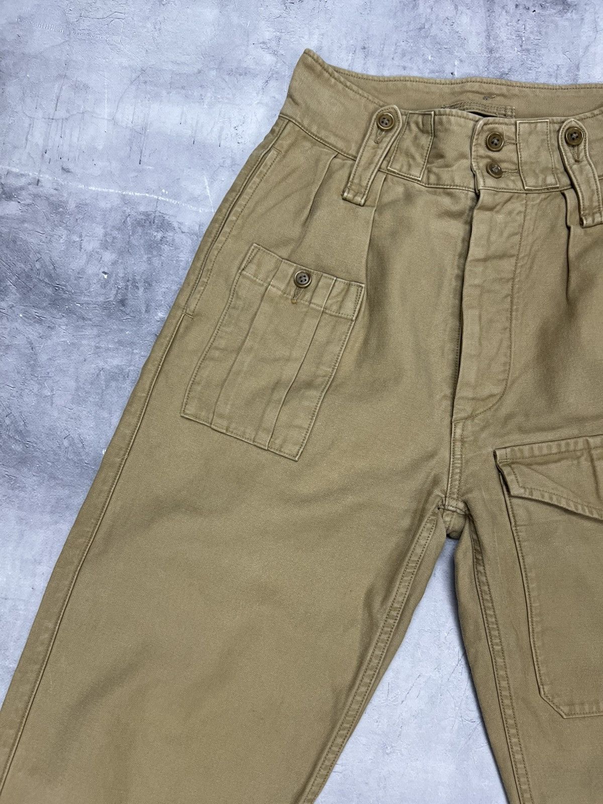 Nigel Cabourn Nigel Cabourn - BRITISH ARMY PANT VINTAGE TWILL BEIGE Sz 6 Size 27" / US 4 / IT 40 - 5 Thumbnail