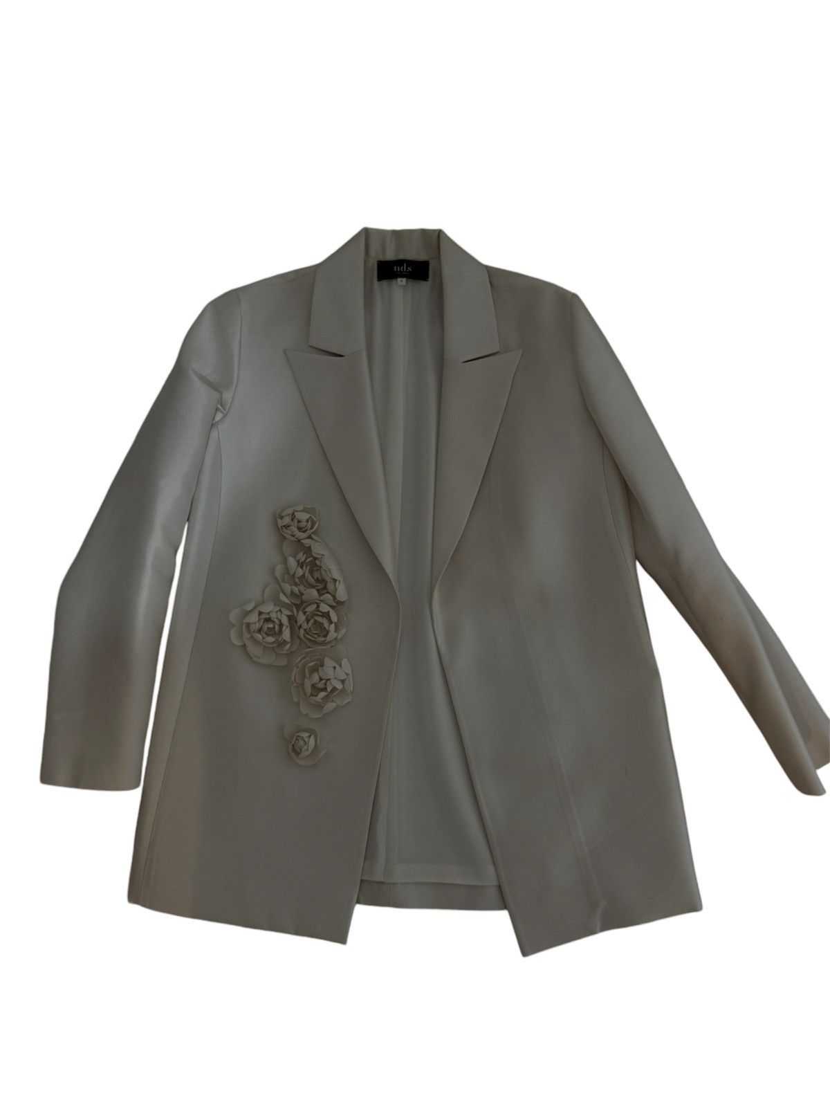 Designer Floral Embellishment Blazer Size XXS / US 00 / IT 34 - 1 Thumbnail