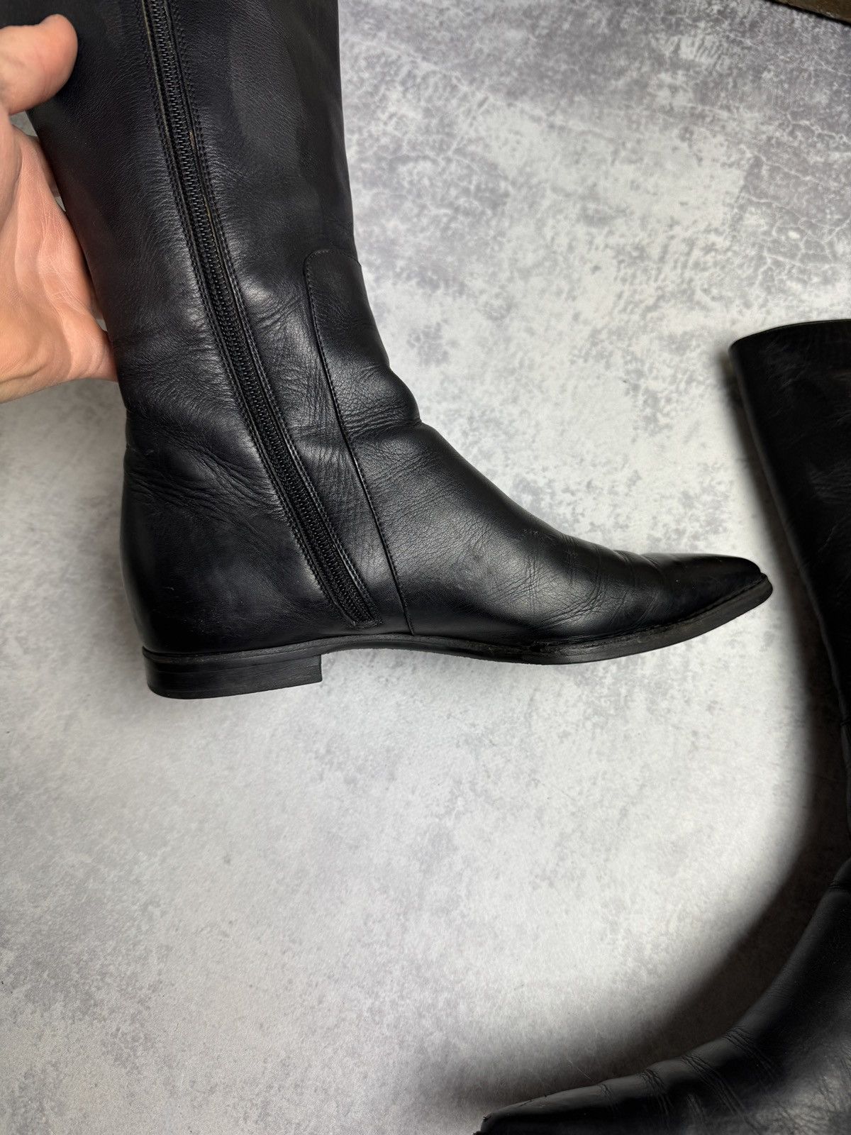 Gucci Gucci By Tom Ford Rare Vintage Moto Racing Y2K Leather Boots Size US 6.5 / IT 36.5 - 14 Thumbnail