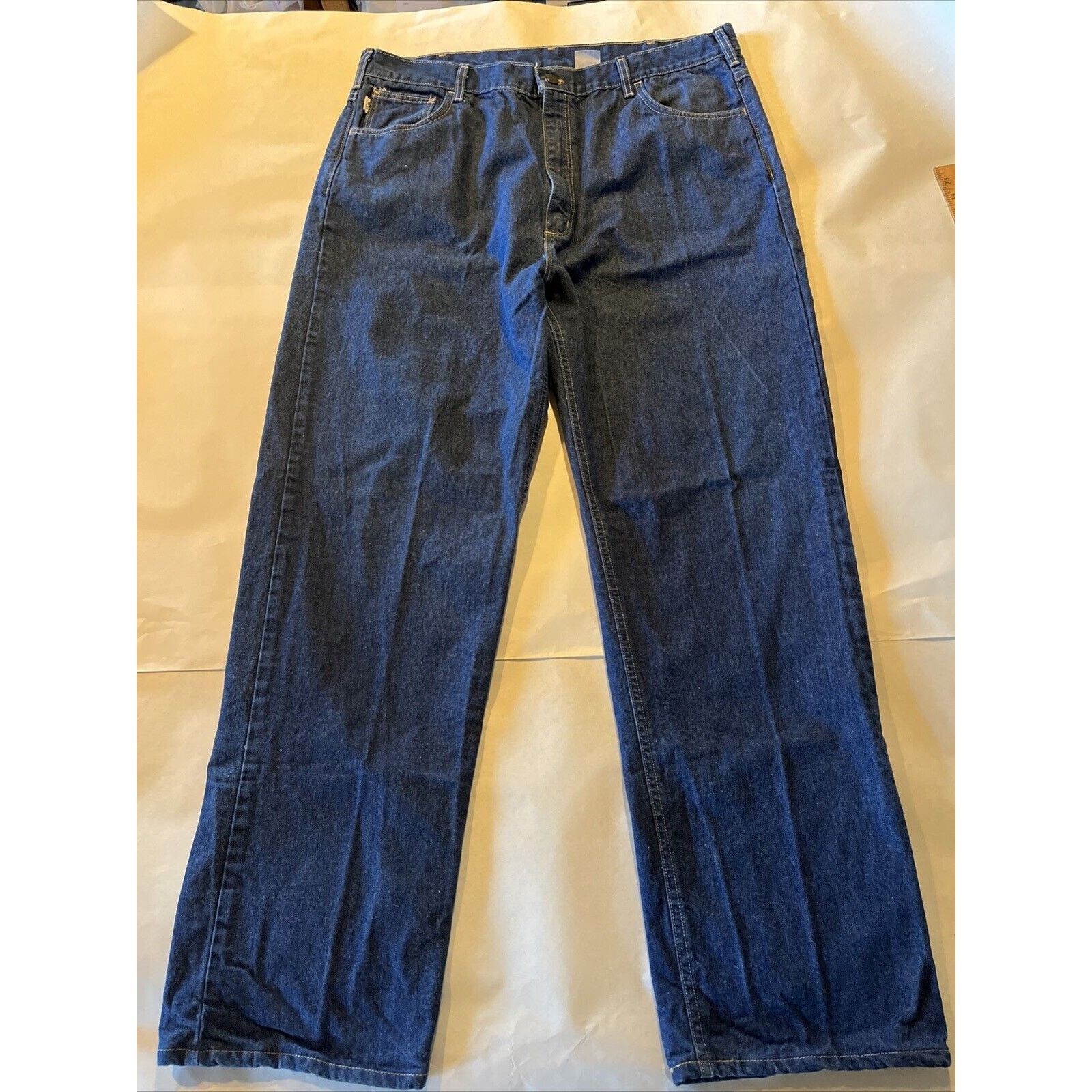 Carhartt Carhartt Flame Resistant Jeans Mens 40x34 Relaxed Denim Blue Size US 40 / EU 56 - 2 Thumbnail