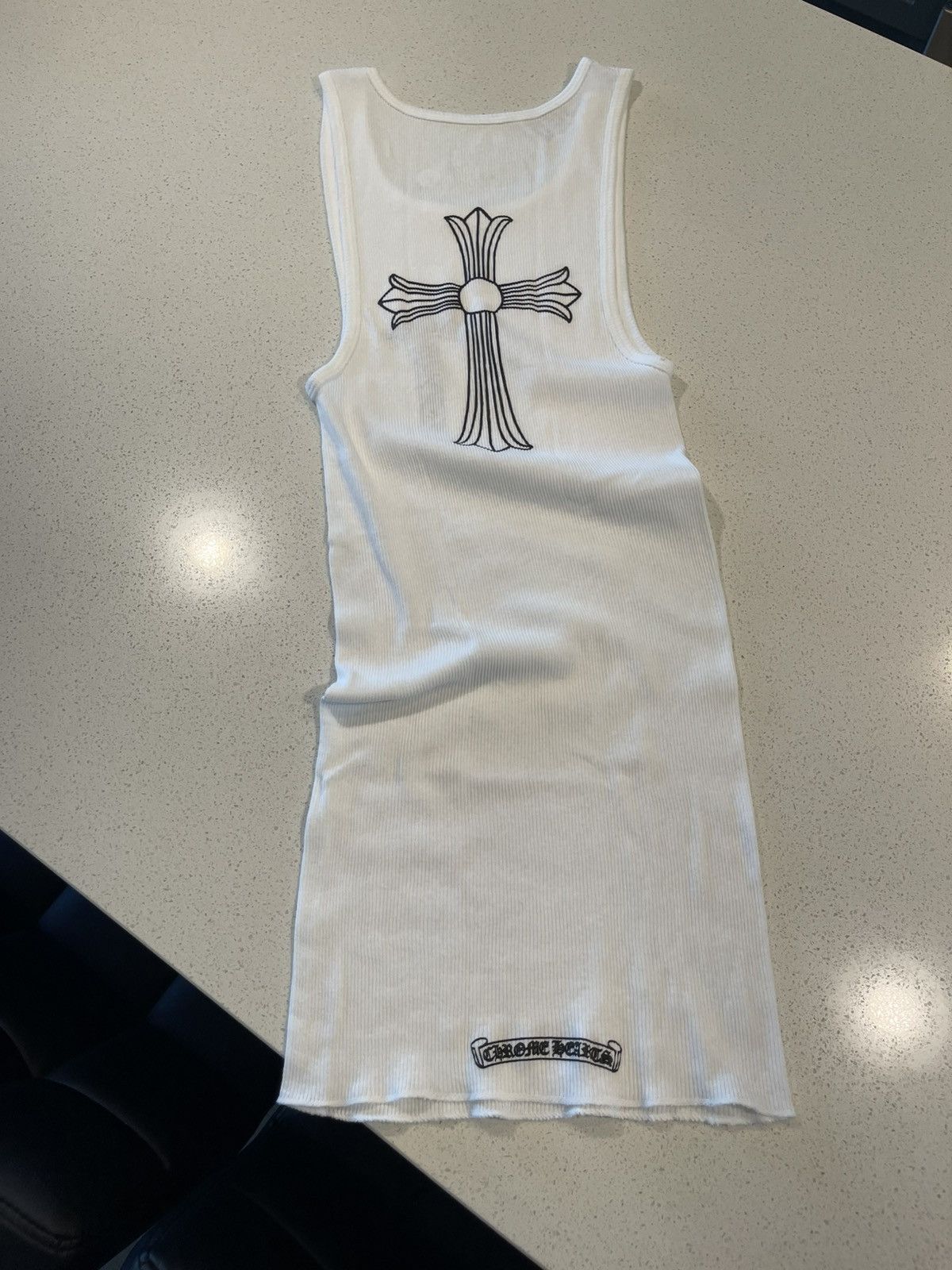 Chrome Hearts Tbar Cross White Tank