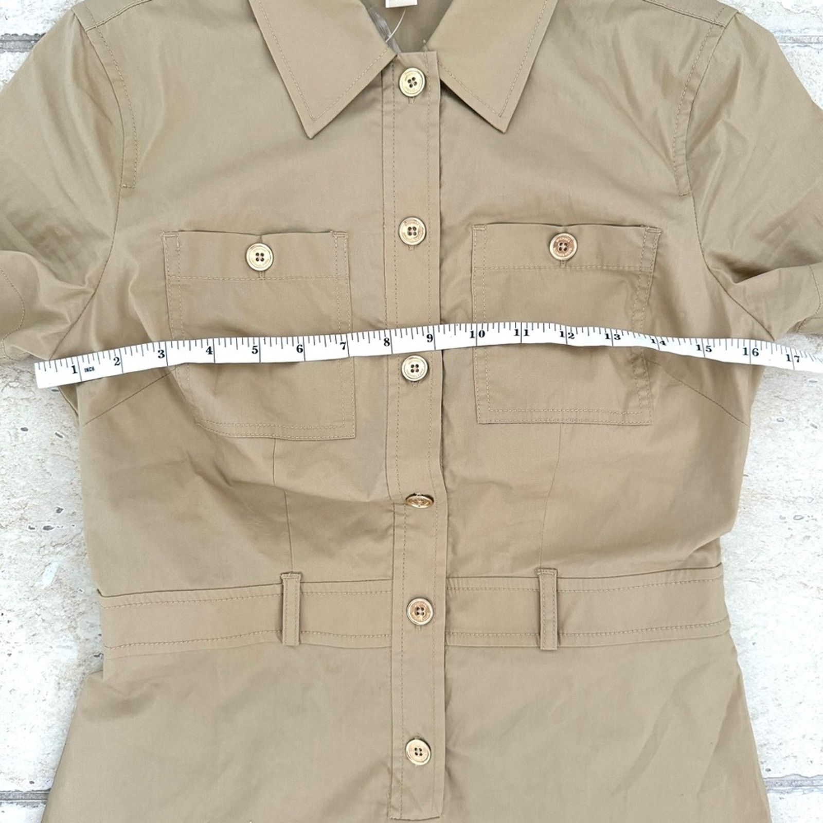 Michael Kors NWT!! MICHAEL KORS Dress, Khaki, Size 0 Size XS / US 0-2 / IT 36-38 - 7 Thumbnail