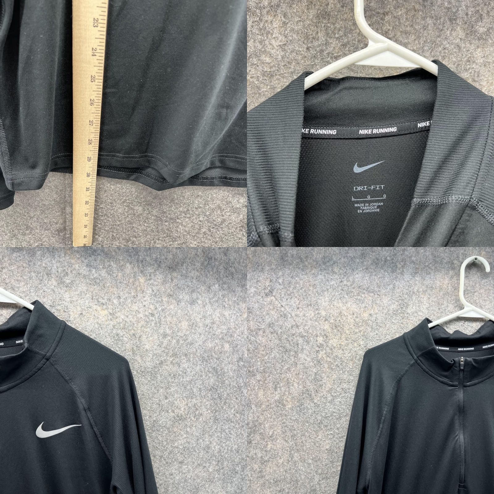 Nike VINTAGE Nike Sweatshirt Men Large Adult Black Athletic Running Dri Fit Polyester Swoosh Size US L / EU 52-54 / 3 - 8 Thumbnail