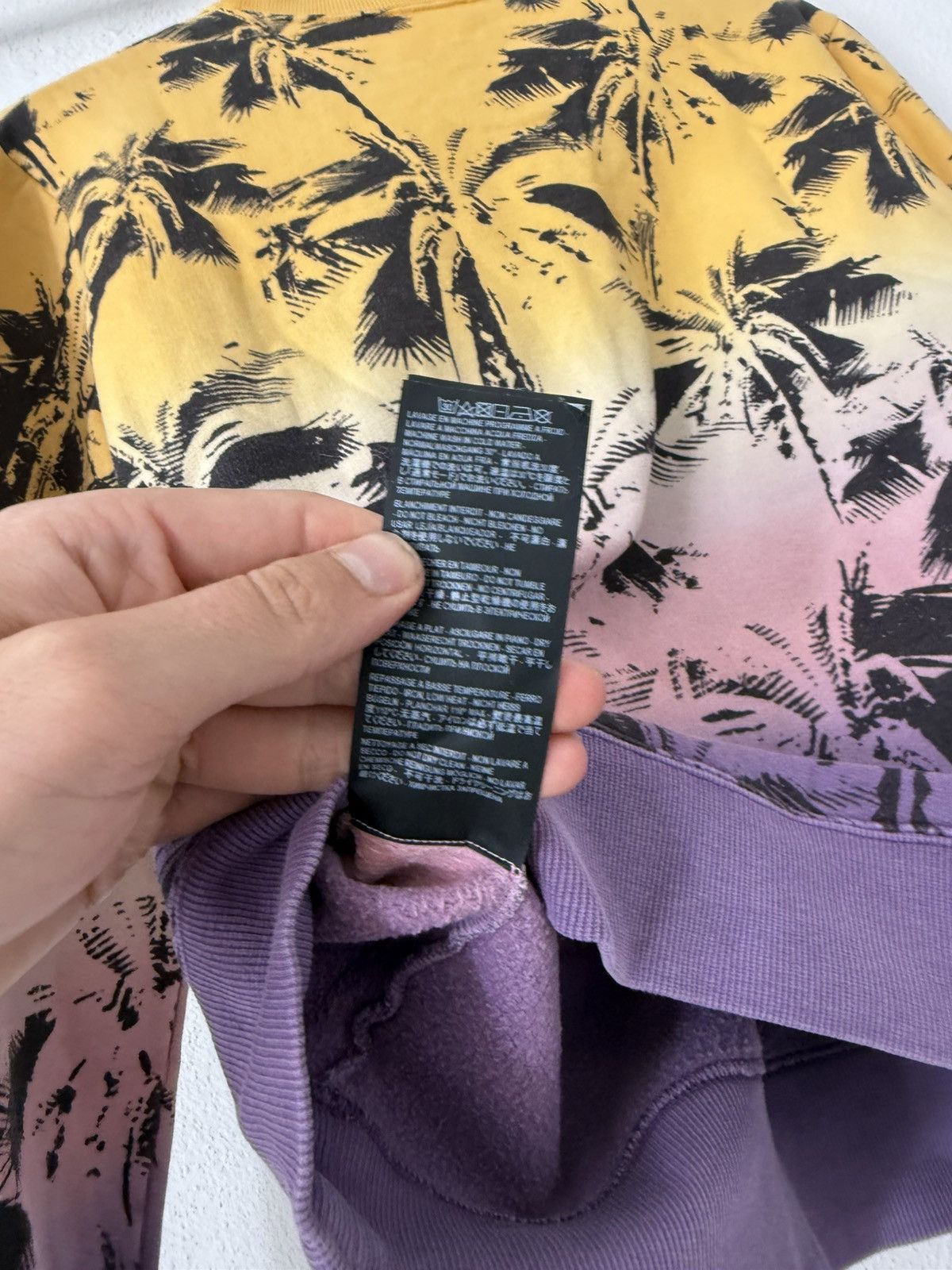 Saint Laurent Paris Gradient Palm Print Sweatshirt Size US S / EU 44-46 / 1 - 9 Thumbnail