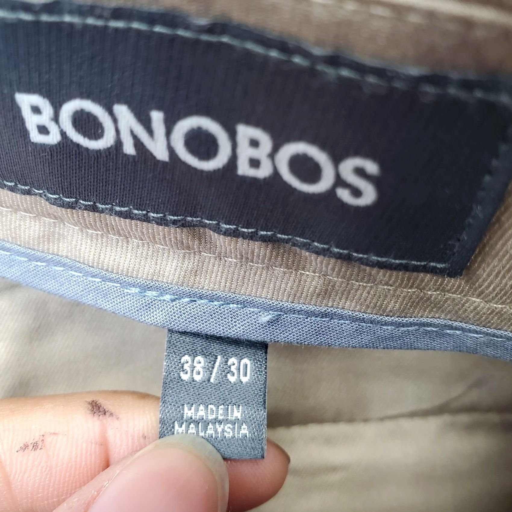 Bonobos Bonobos Mens Slim Tan Khakis Pants 38 Slim Flat Front Slash Pocket Weekday Warrior W34? Size US 38 / EU 54 - 7 Thumbnail