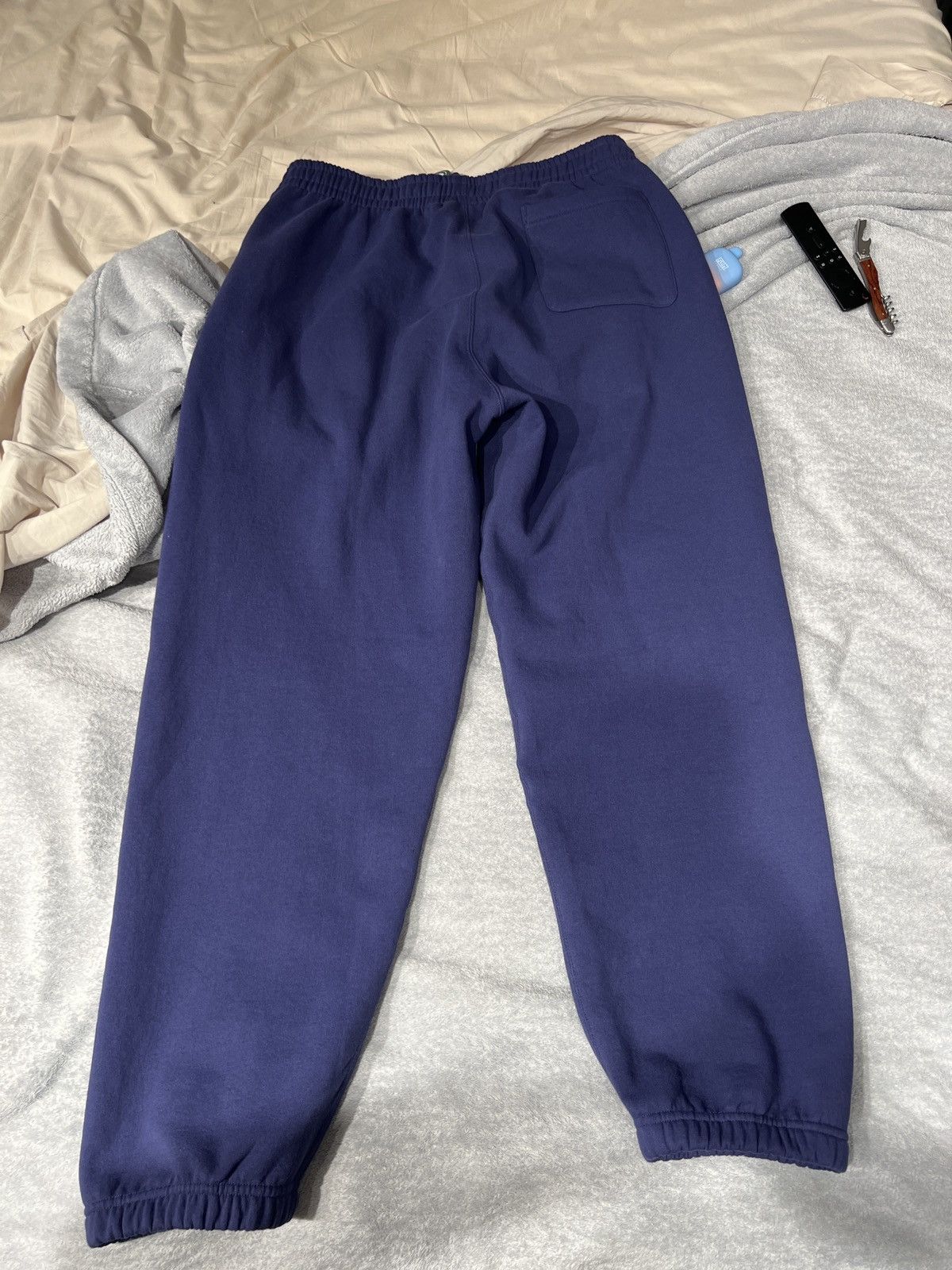 Supreme Supreme Satin Appliqué Sweatpants Washed Navy/Purple Size US 32 / EU 48 - 3 Thumbnail