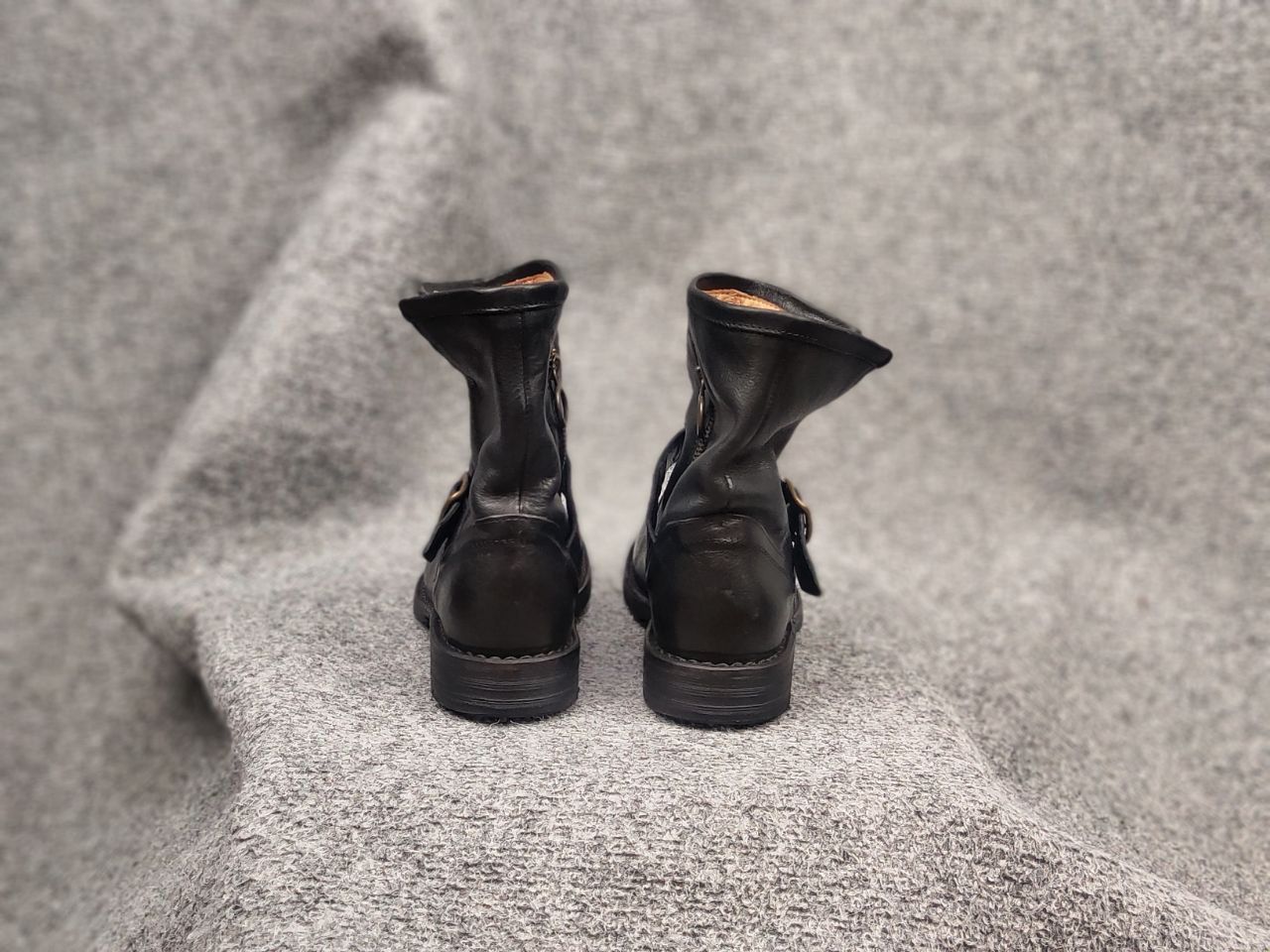 Fiorentini + Baker Fiorentini + Baker Side Zip Leather Eli Moto Ankle Boots Size US 5 / IT 35 - 12 Thumbnail