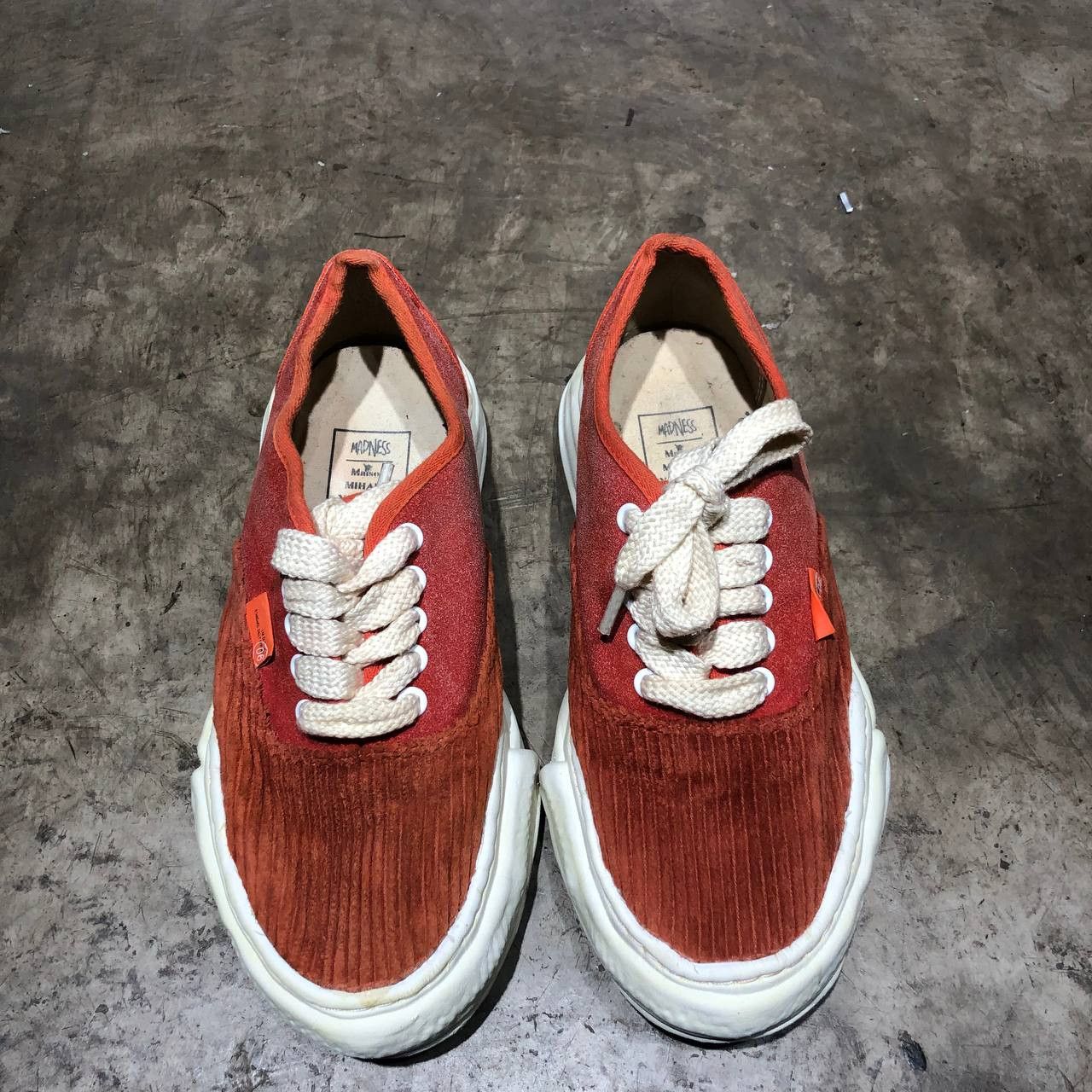 image of Mihara Yasuhiro X Madness Baker Mm05 Low Top Sneakers in Orange, Men's (Size 8)