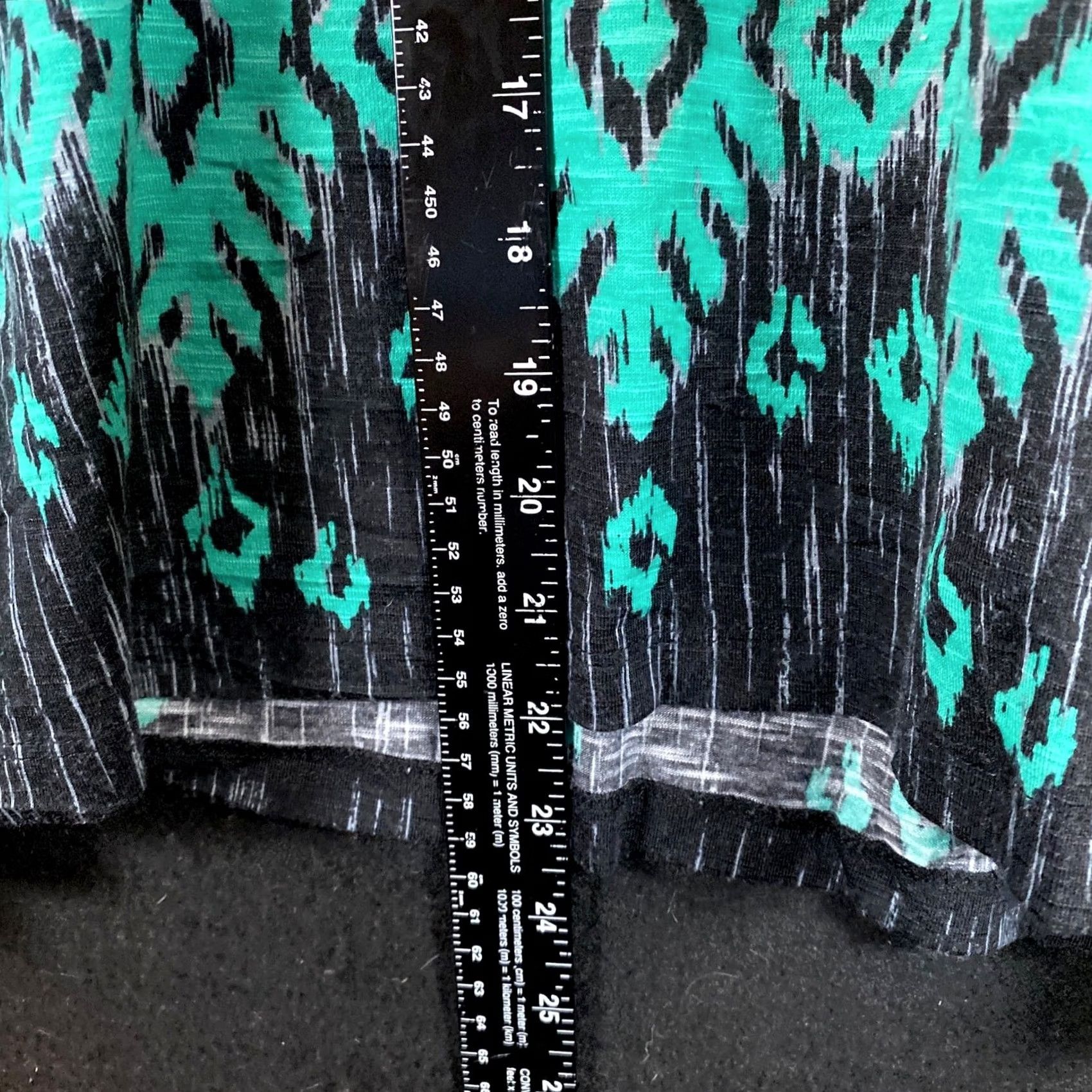 Vintage Alfred Dunner Women Blouse Green Black Fair Isle Geometric 3/4 Sleeve Stretch XL Size XL / US 12-14 / IT 48-50 - 6 Thumbnail