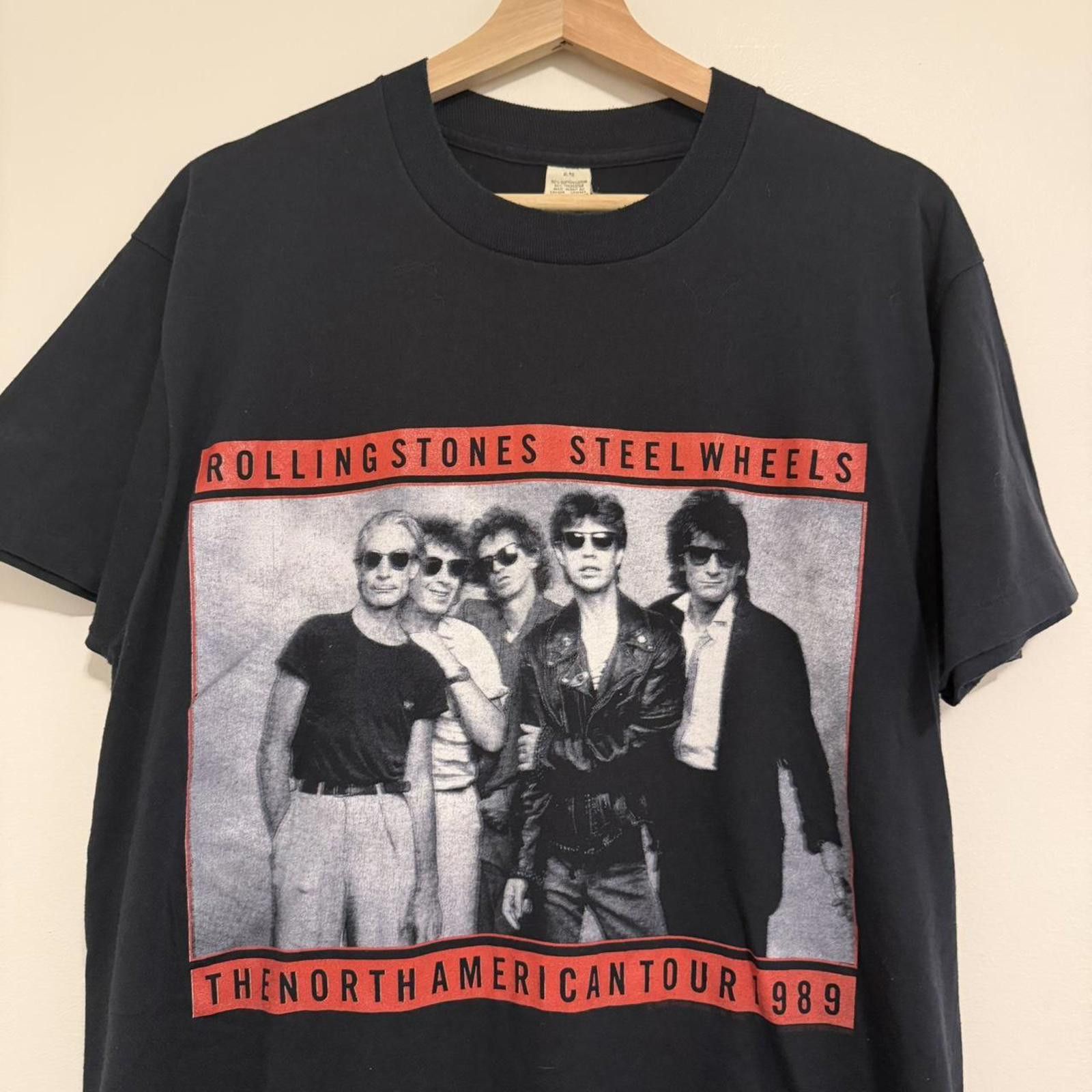 Other vintage Rolling Stones Steel wheels tour t shirt 1989 L/XL Size US XL / EU 56 / 4 - 2 Thumbnail