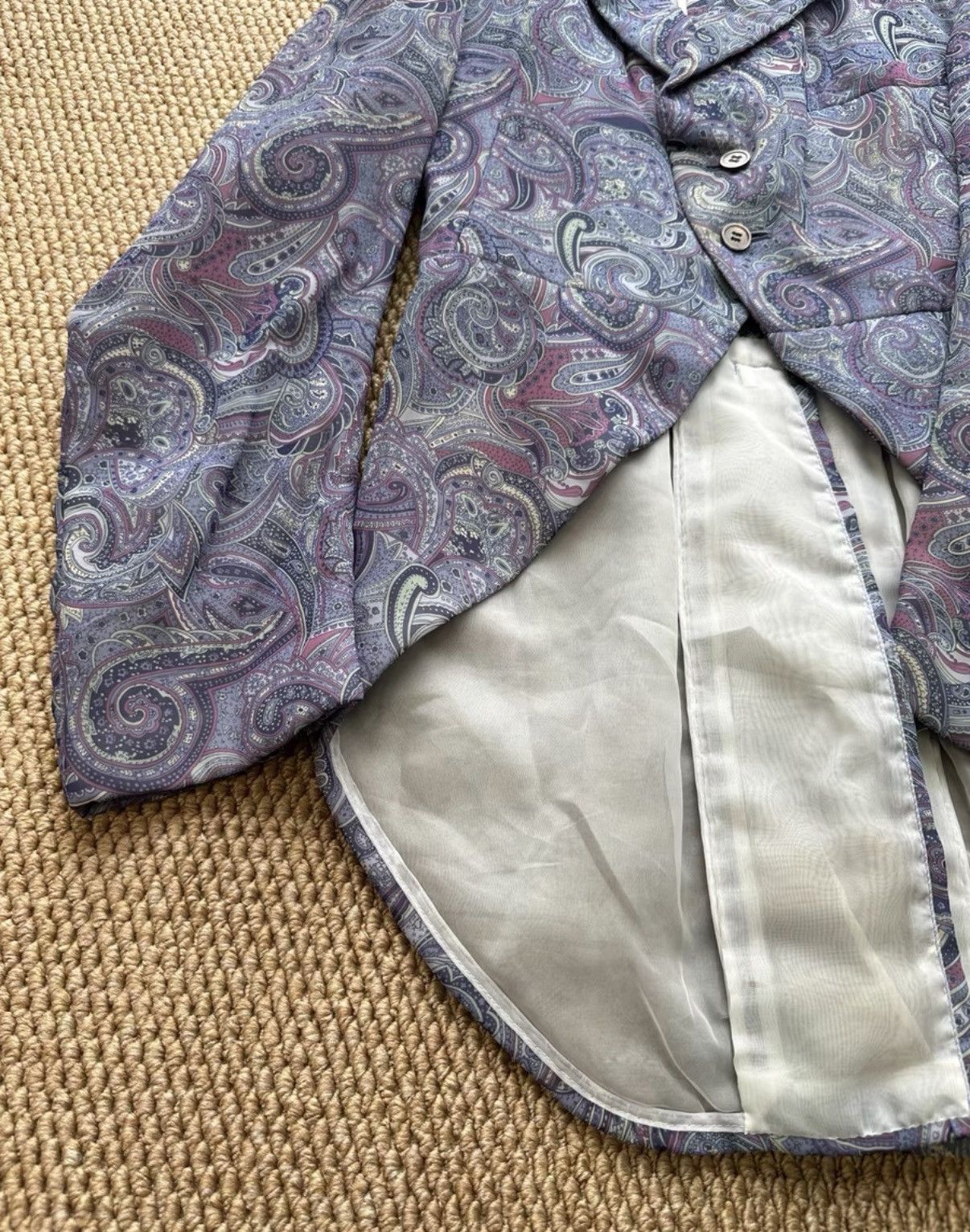 Comme des Garcons COMME des GARÇONS Purple Tone Paisley Tuxedo Blazer K23 Size US M / EU 48-50 / 2 - 5 Thumbnail